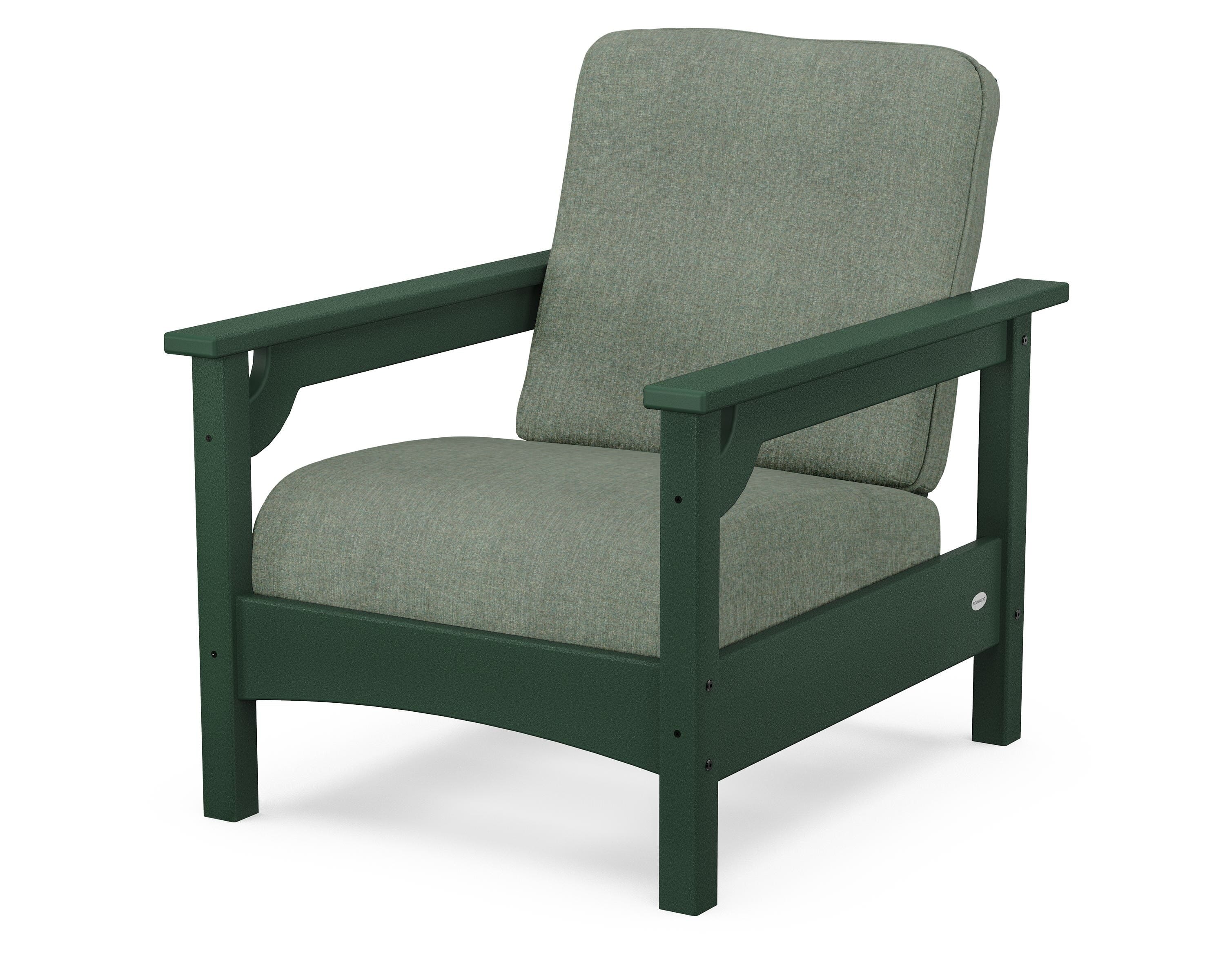 POLYWOOD® Club Chair in Green / Cast Sage