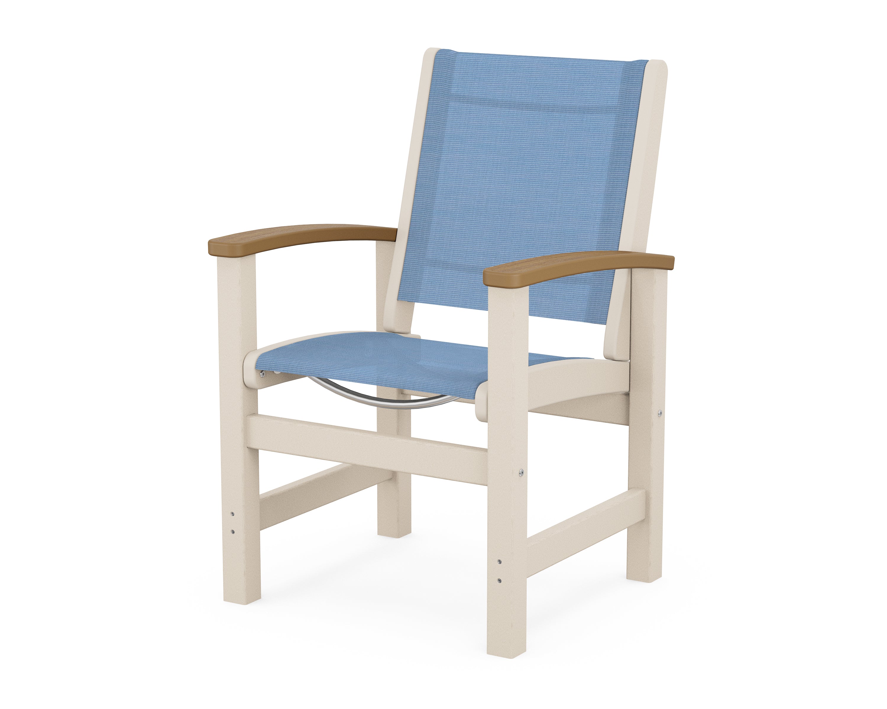 POLYWOOD® Coastal Dining Chair in Sand / Natural / Poolside Sling