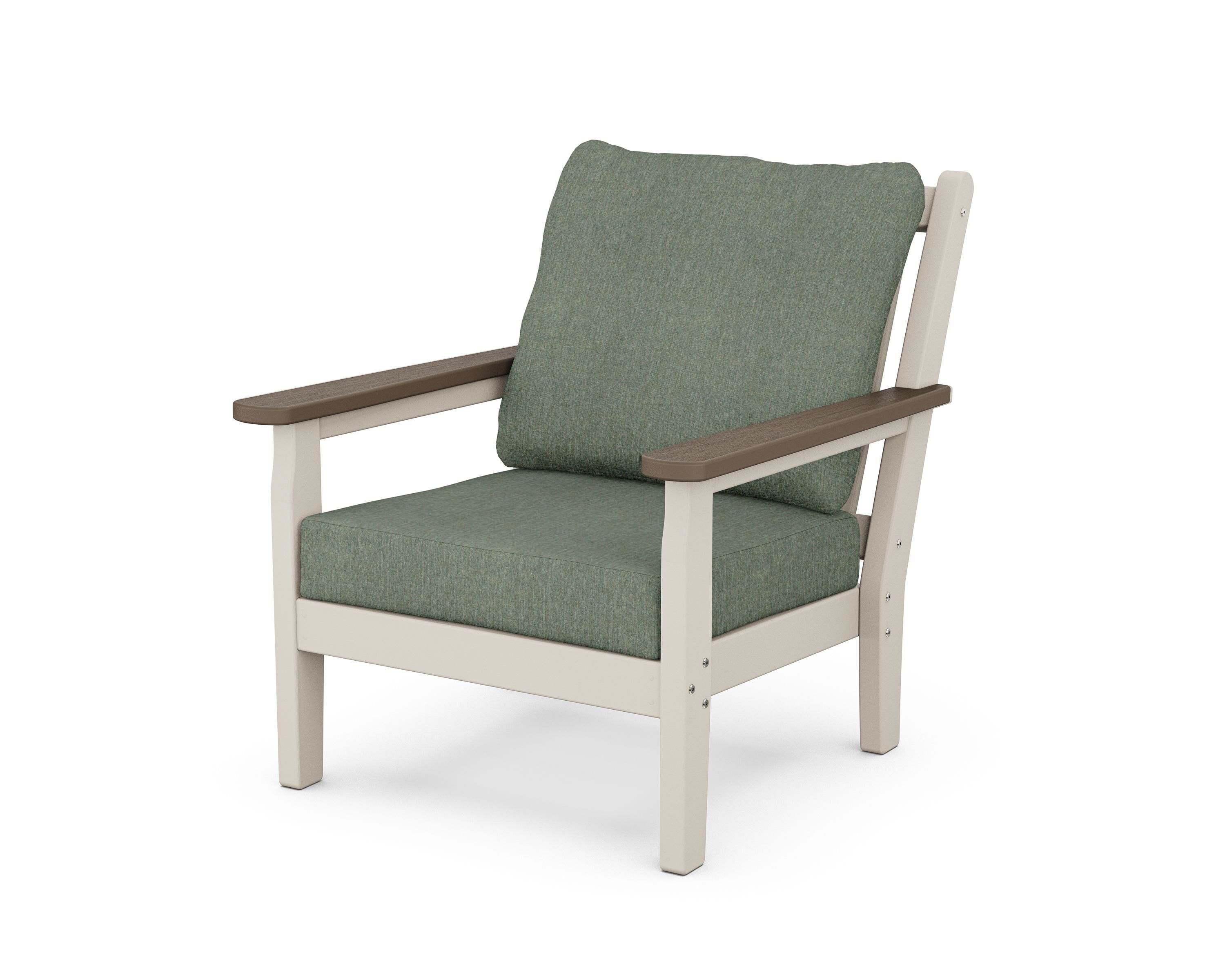 POLYWOOD® Chippendale Deep Seating Chair in Sand / Kona / Cast Sage