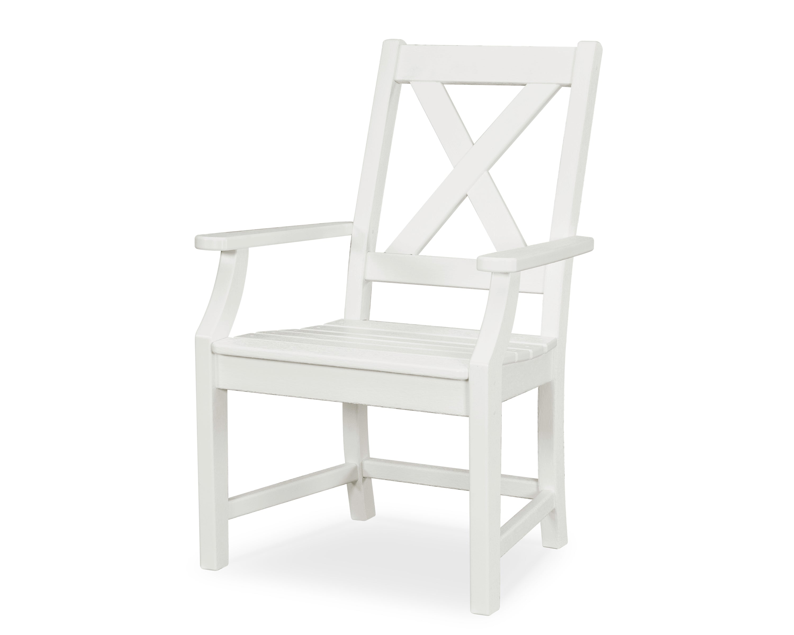 POLYWOOD® Braxton Dining Arm Chair in White