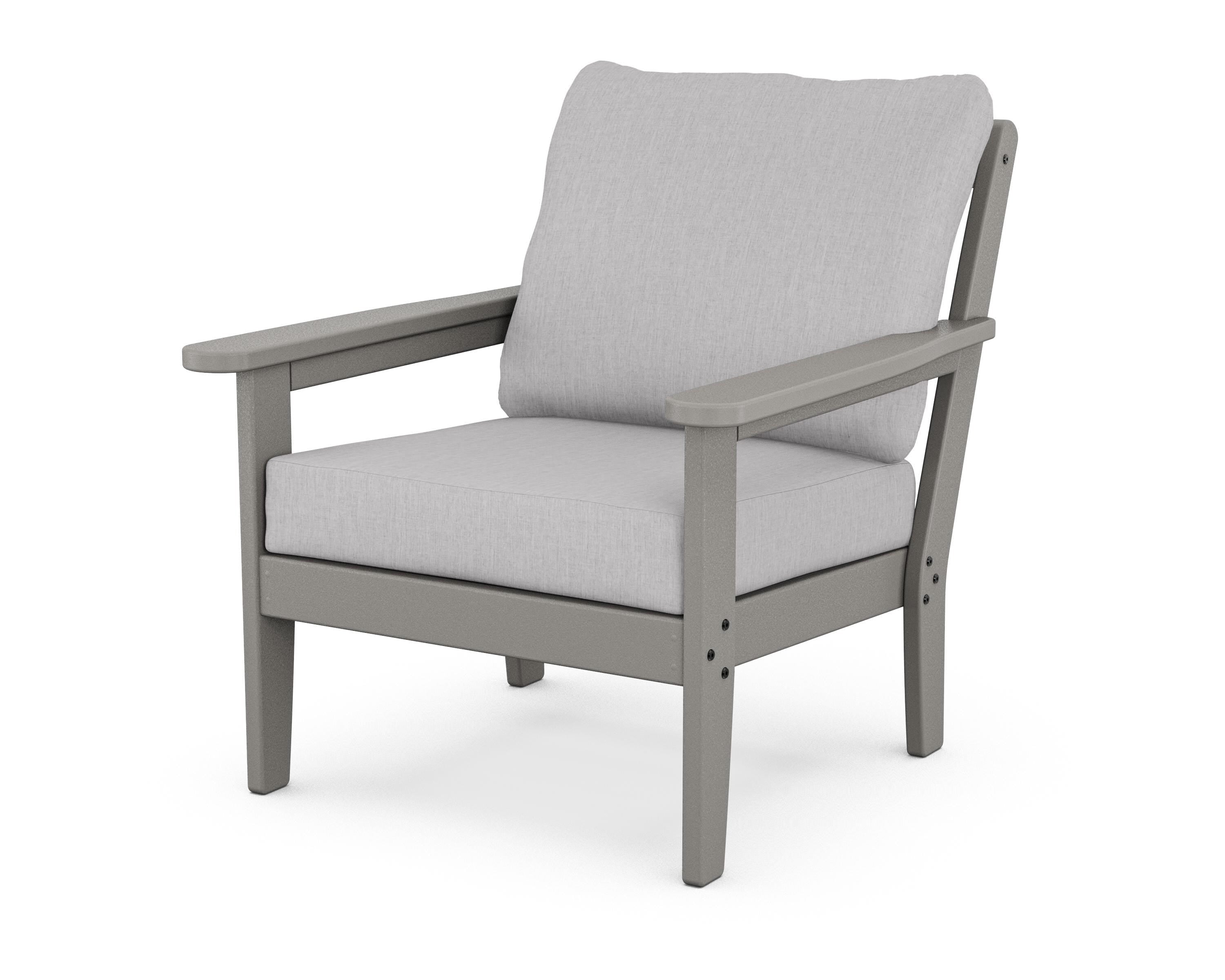 Country Living Cottage Deep Seating Chair in Slate Grey / Granite