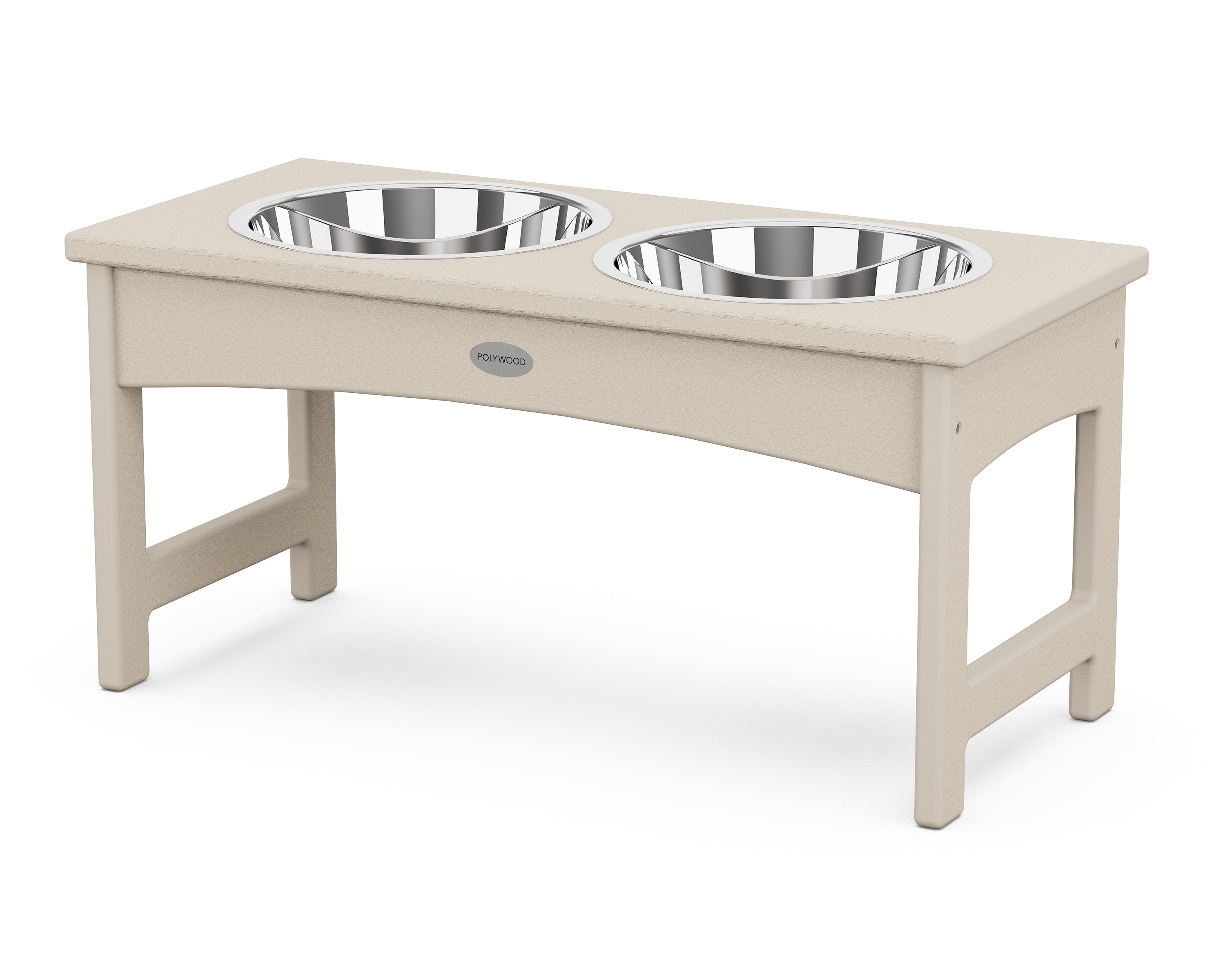 POLYWOOD® Pet Feeder in Sand