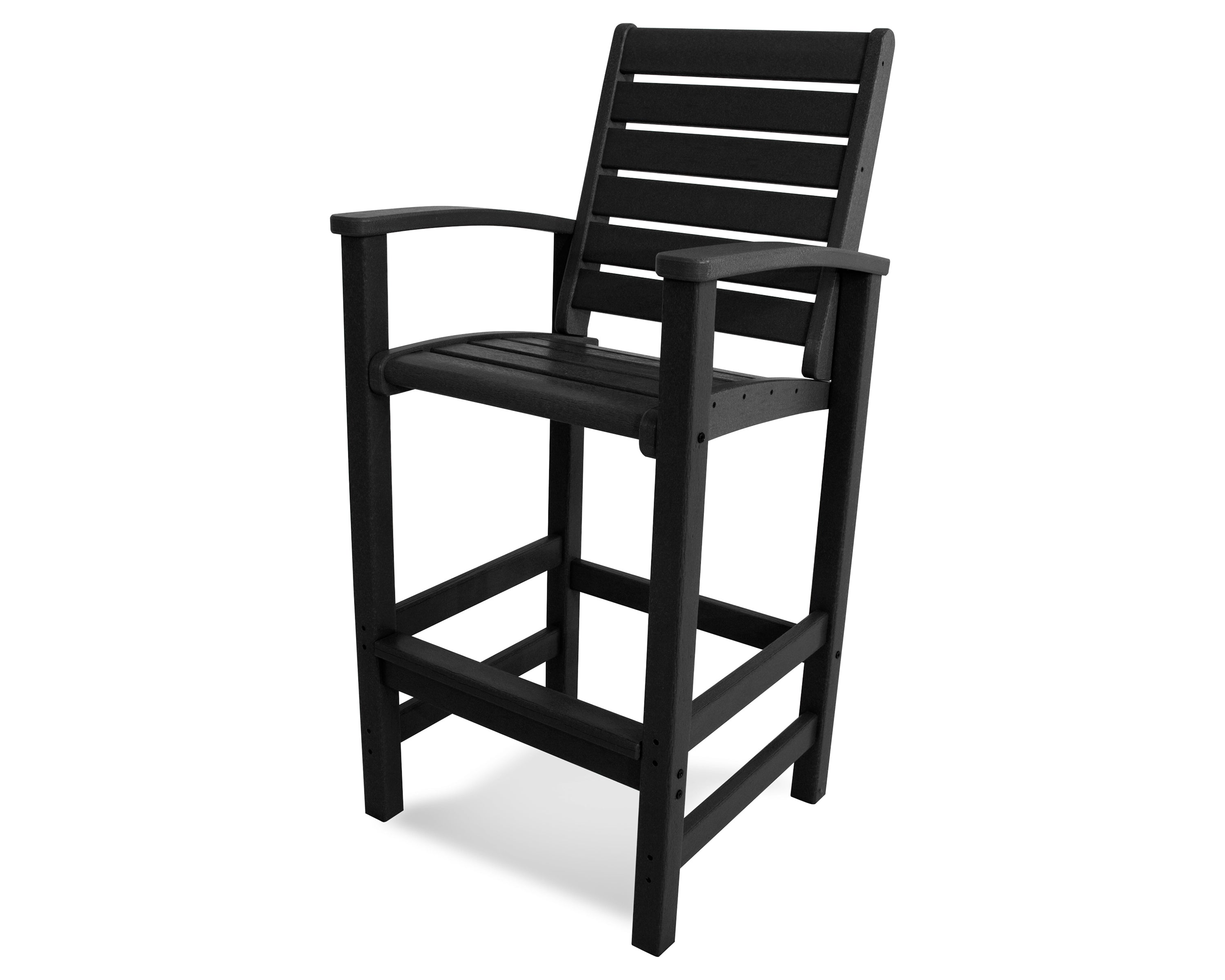 POLYWOOD® Signature Bar Chair in Black