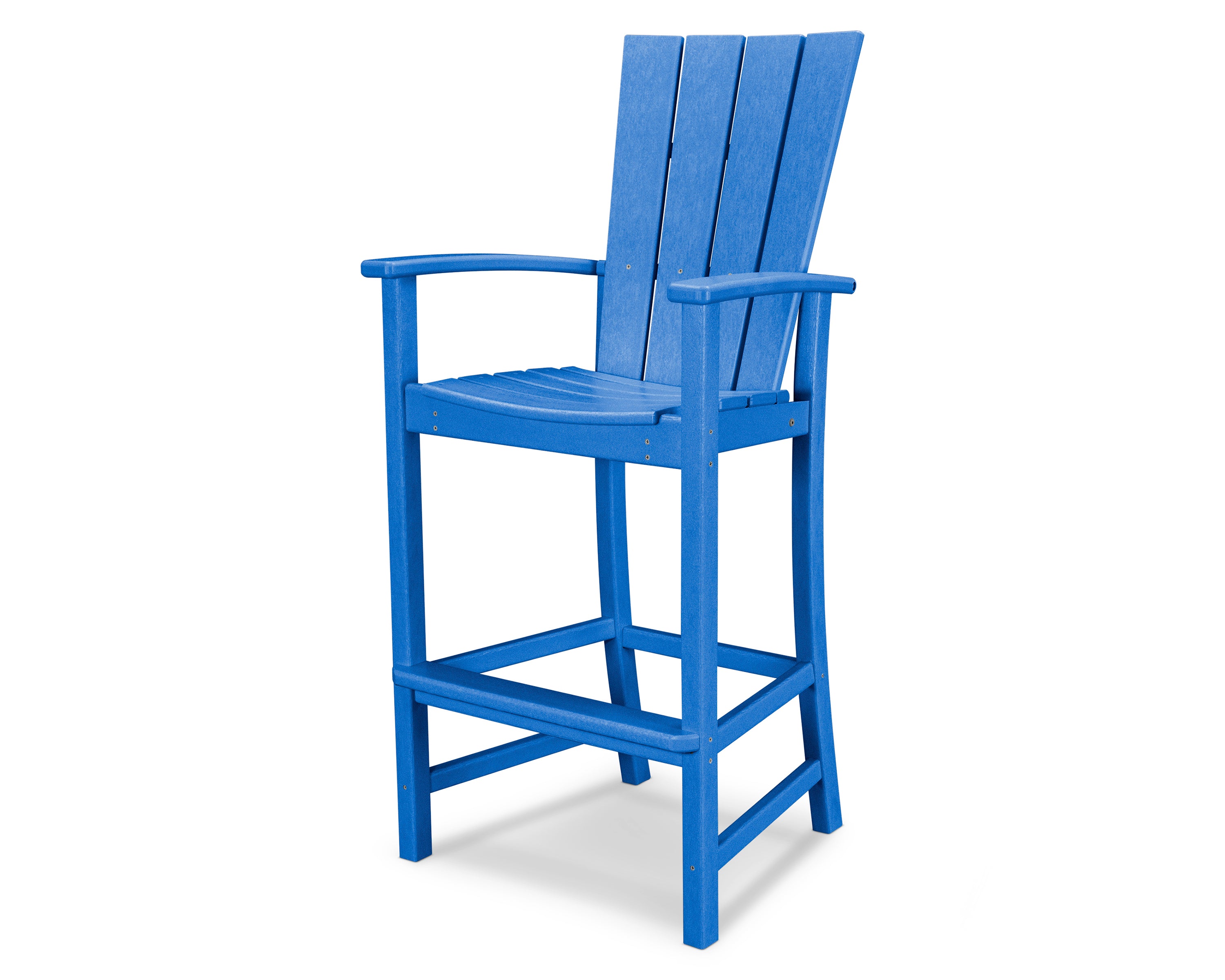 POLYWOOD® Quattro Adirondack Bar Chair in Pacific Blue