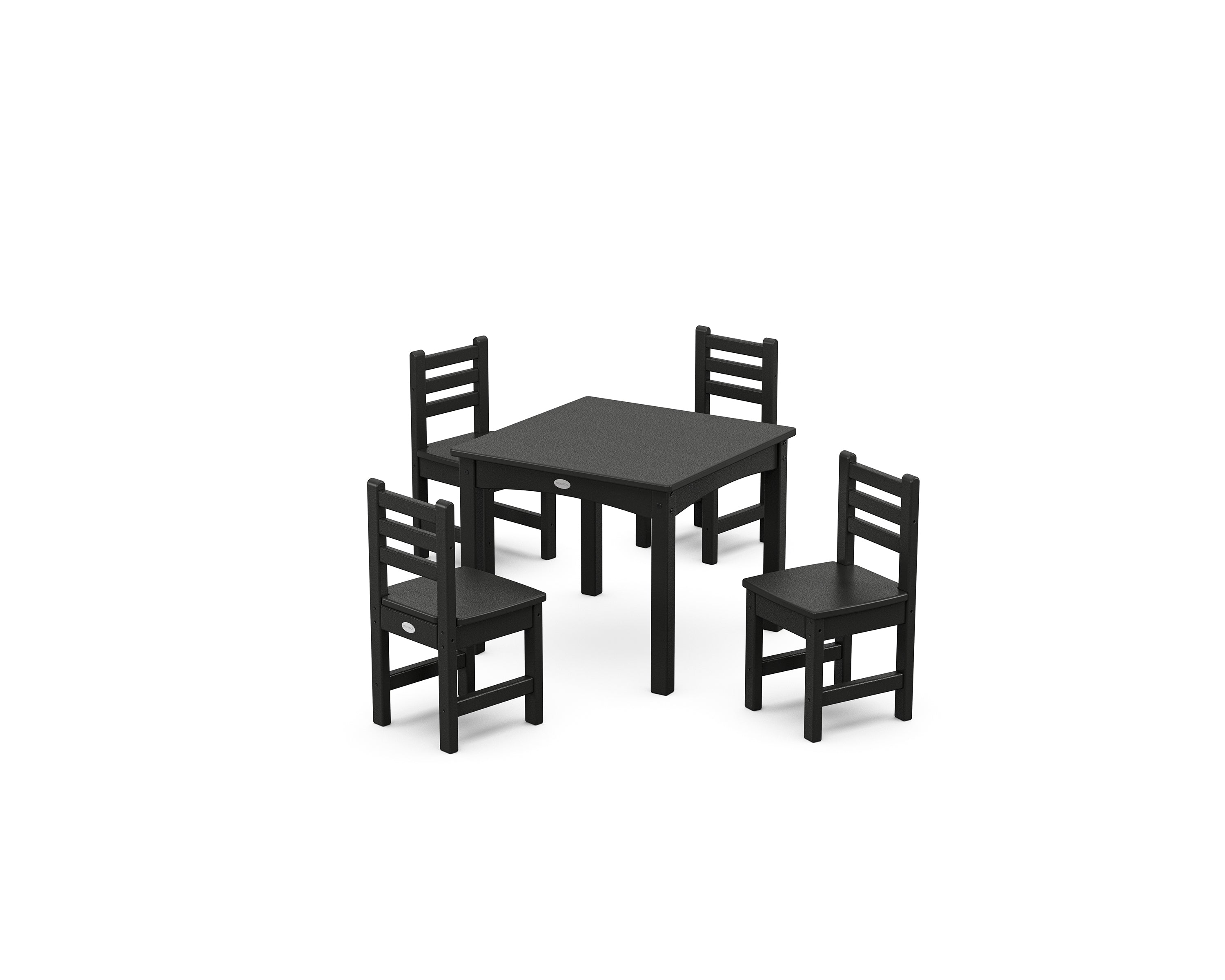 POLYWOOD® Lakeside Toddler 5-Piece Dining Set in Black