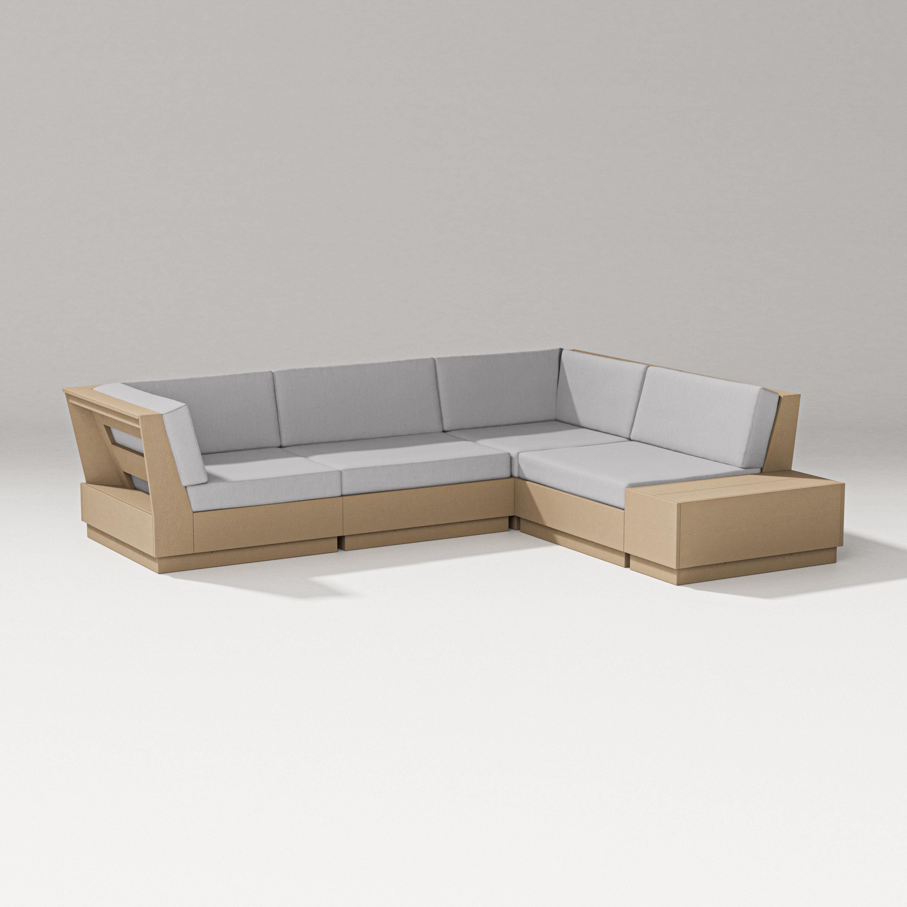 PW Designer Series Elevate Corner Sectional in Vintage Sahara / Granite