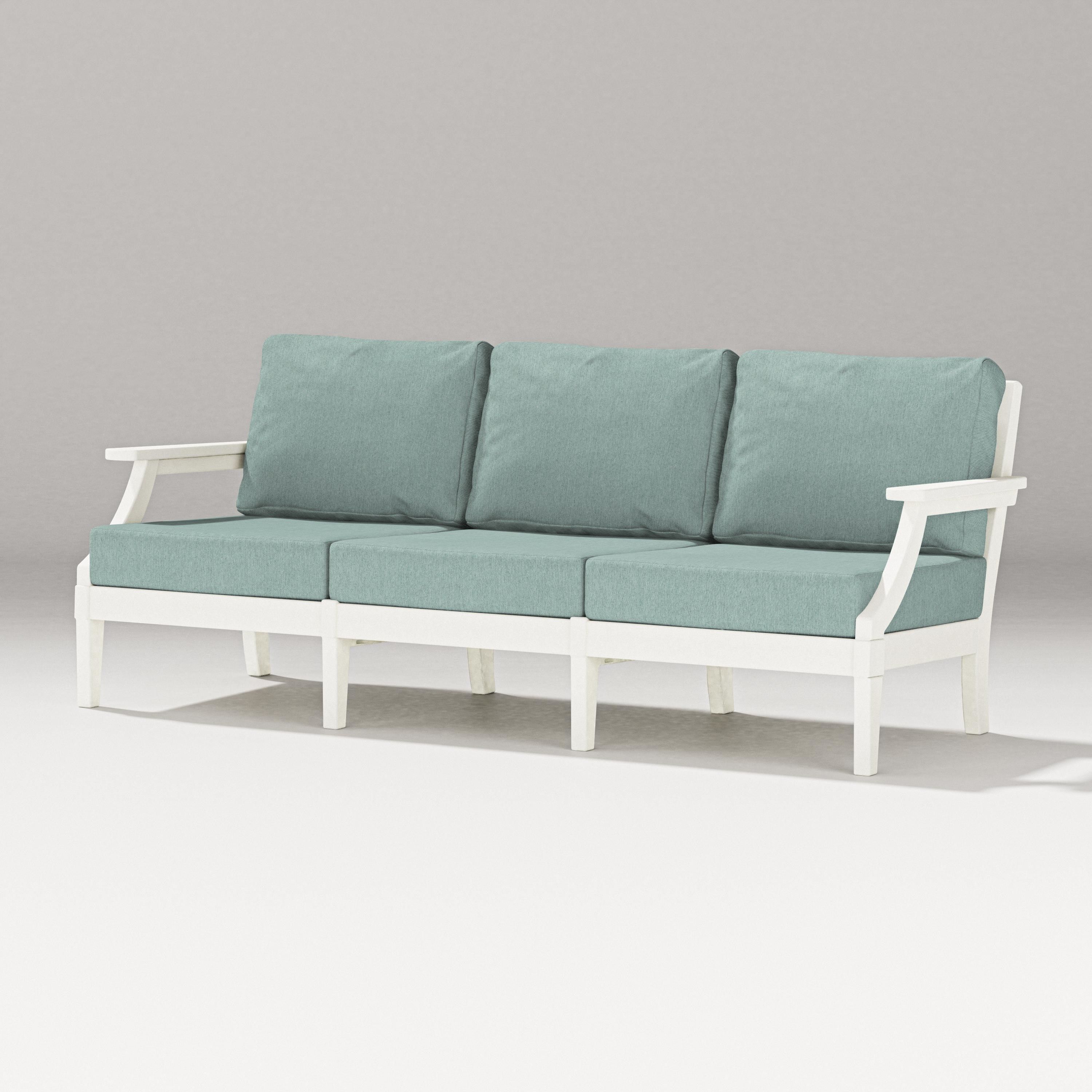 PW Designer Series Estate Sofa in Vintage White / Glacier Spa