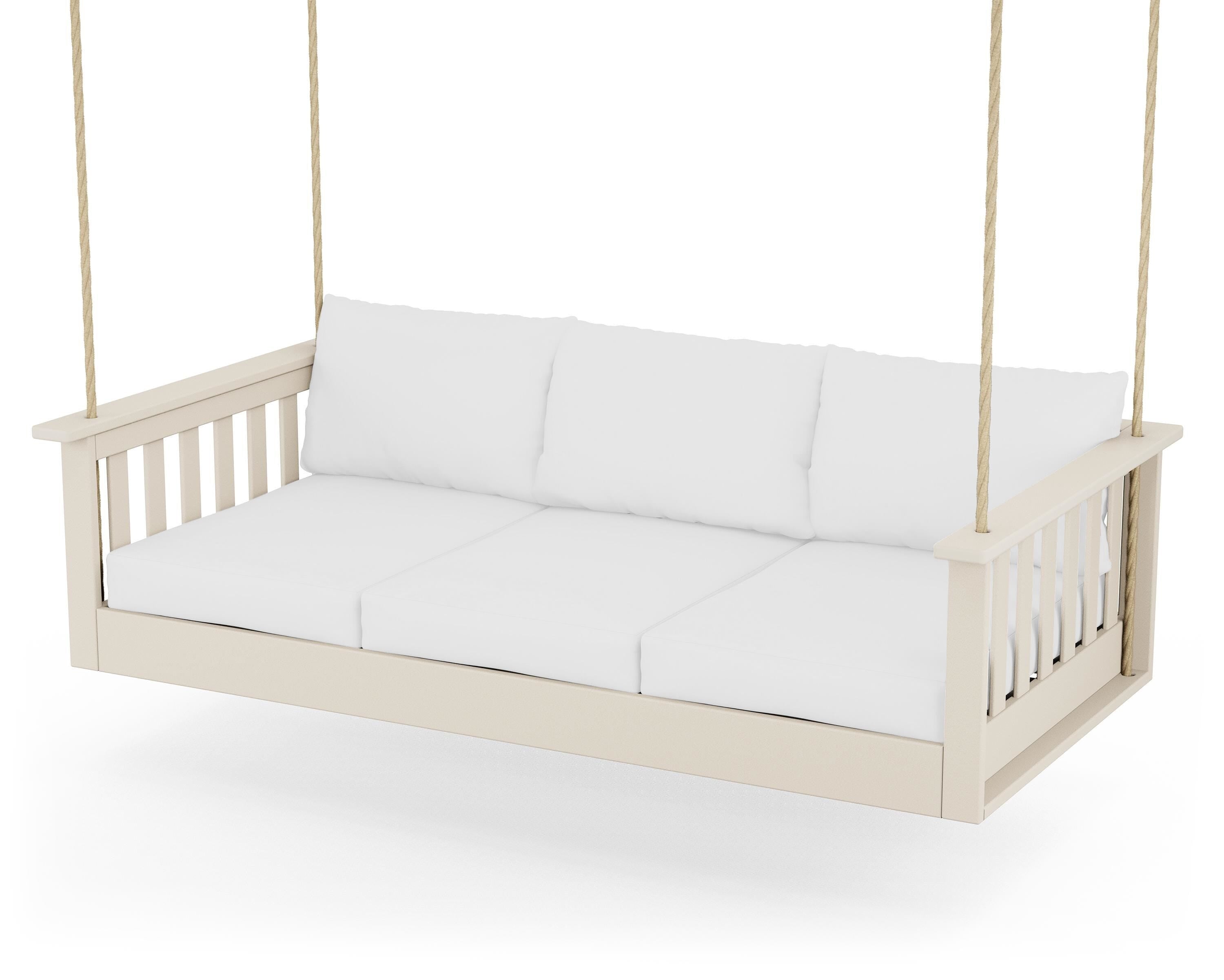 POLYWOOD® Vineyard Daybed Swing in Sand / Natural