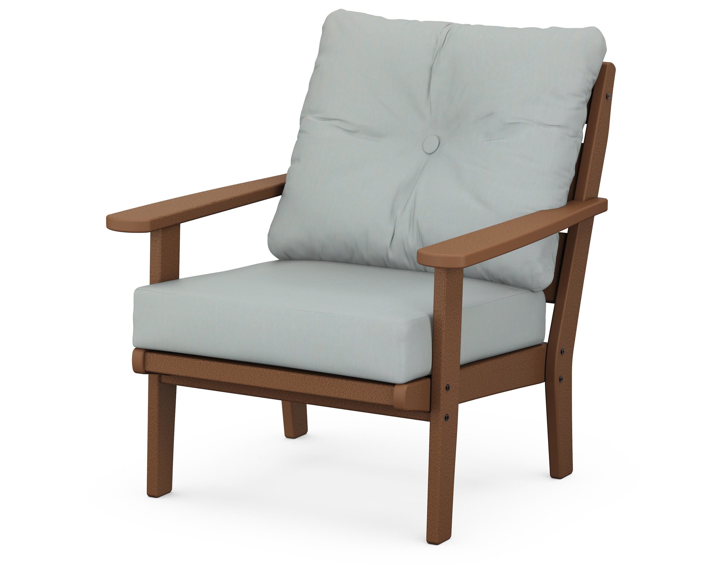 POLYWOOD® Lakeside Deep Seating Chair in Teak / Spa