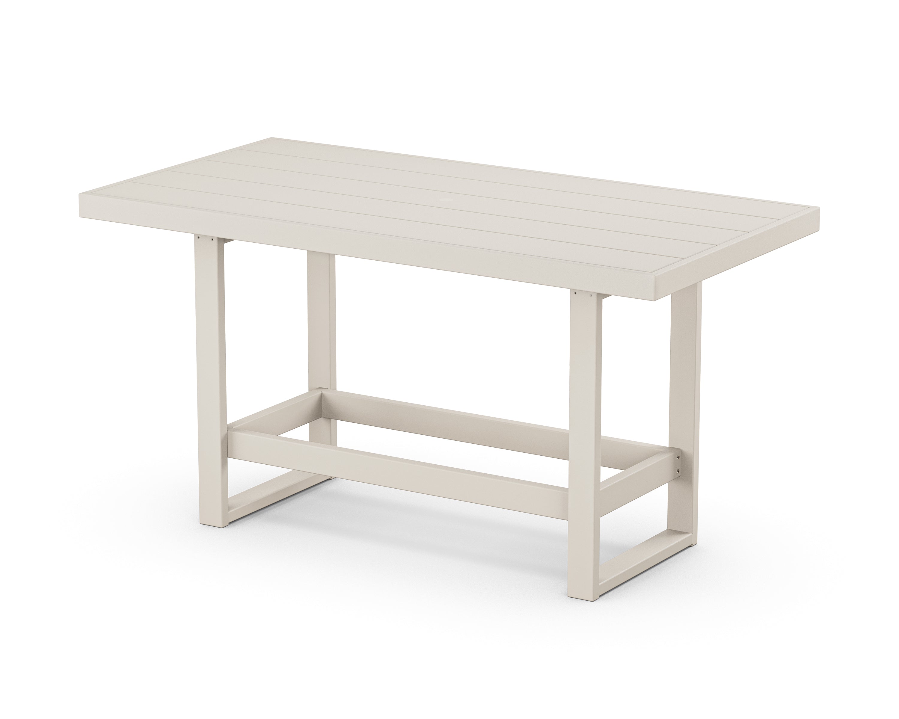 POLYWOOD® EDGE 40" x 78" Bar Table in Sand
