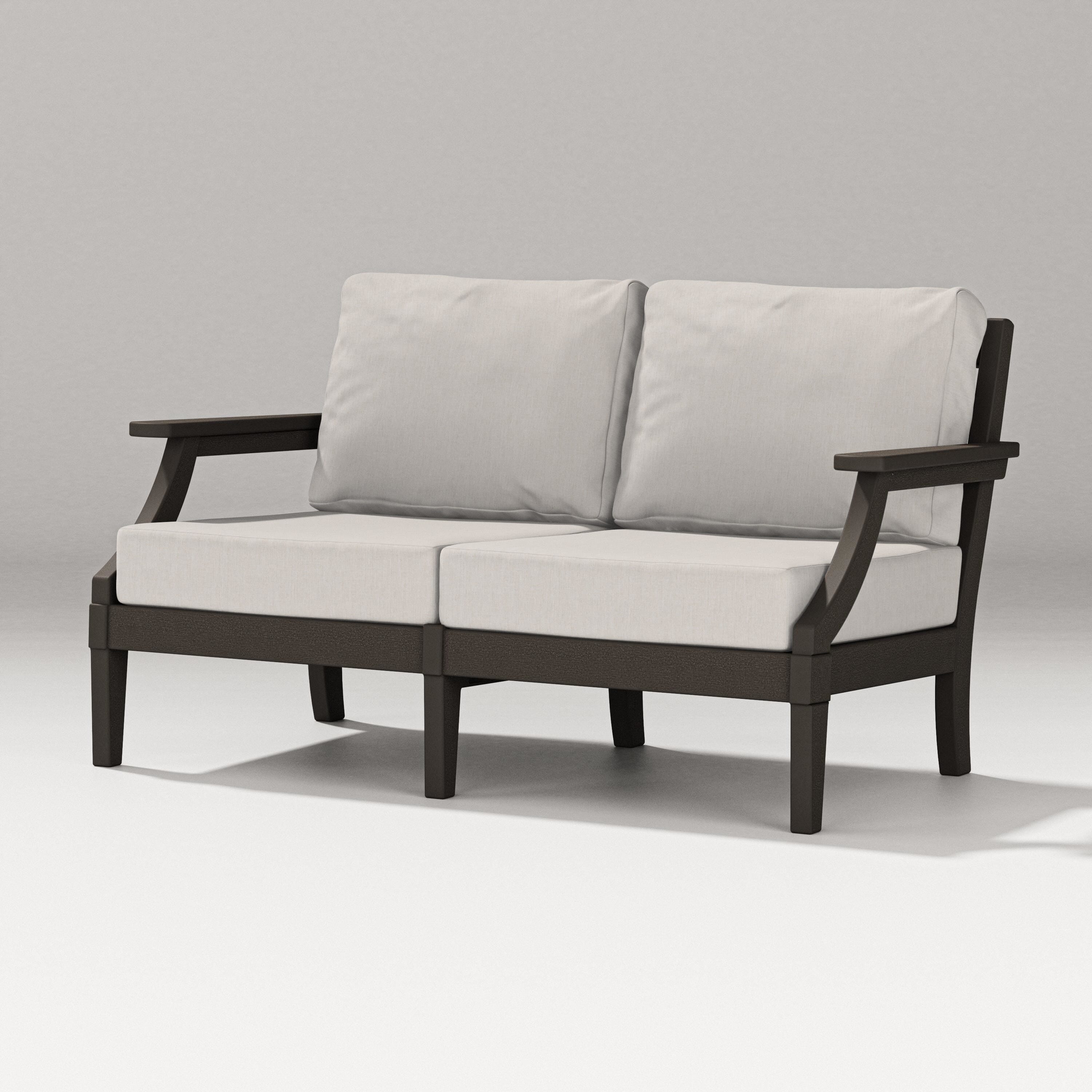 PW Designer Series Estate Loveseat in Vintage Coffee / Cast Ash