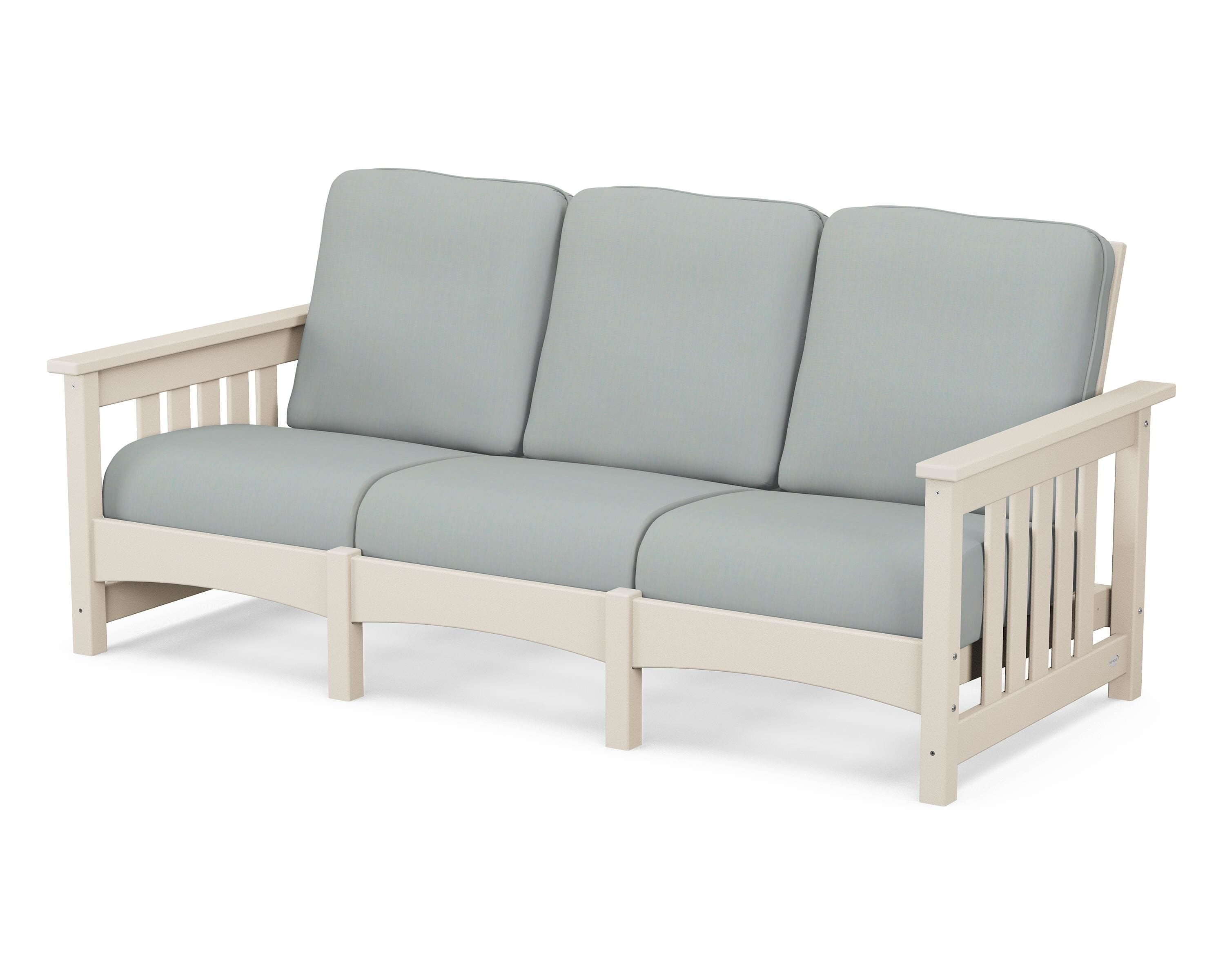 POLYWOOD® Club Mission Sofa in Sand / Spa