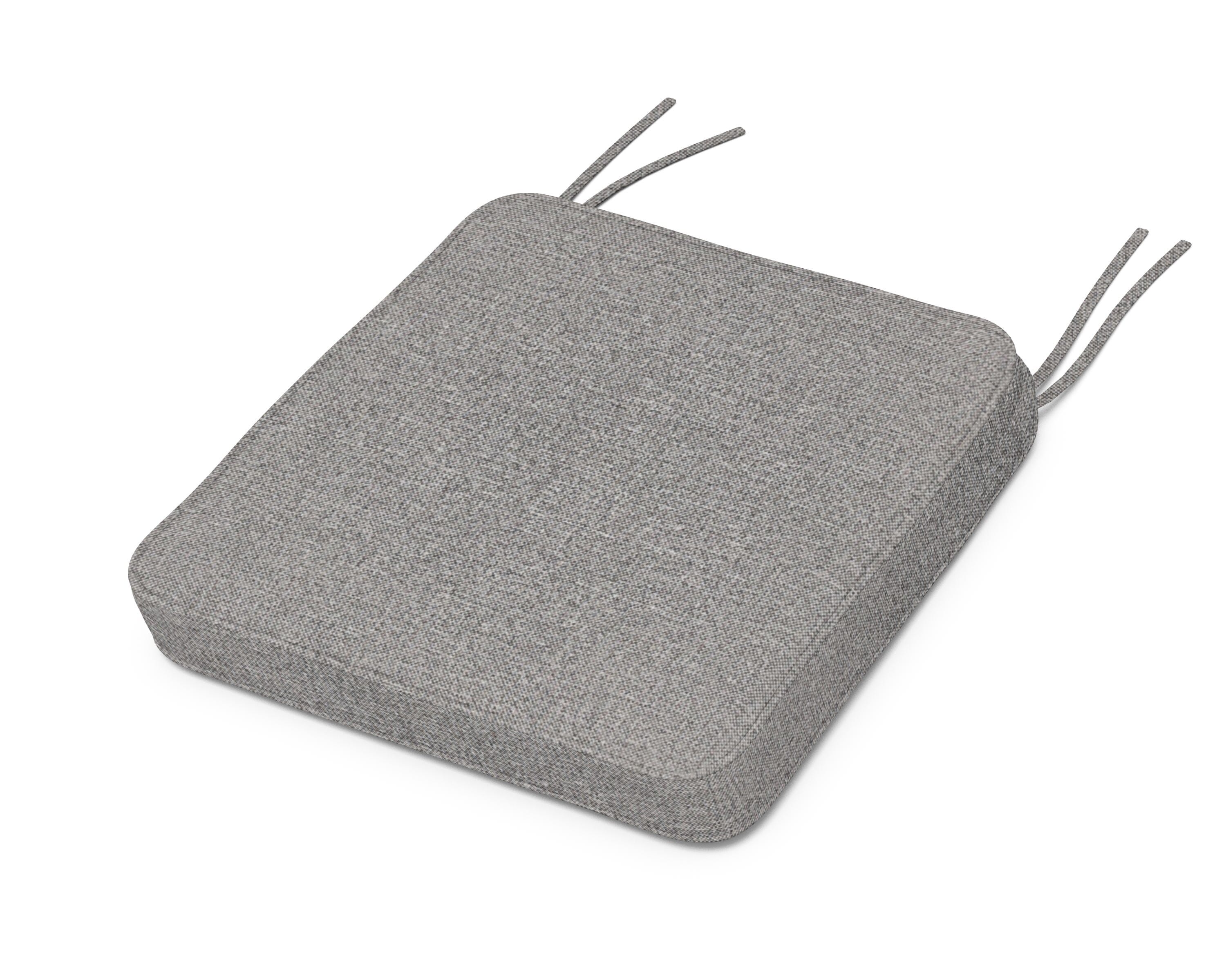 Martha Stewart by POLYWOOD® Chinoiserie Side Chair Seat Cushion in Grey Mist