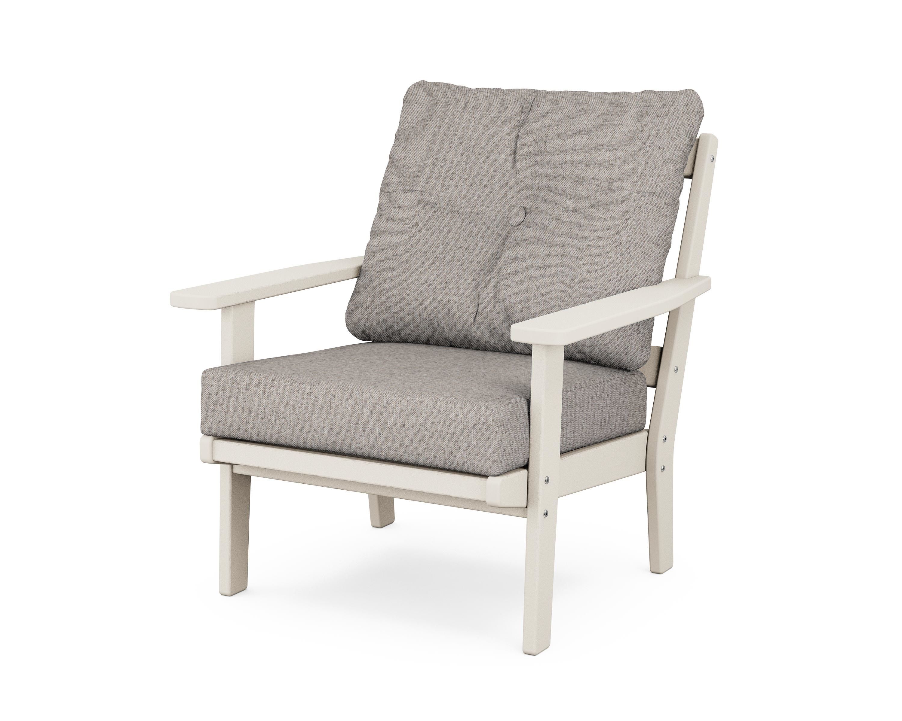 POLYWOOD® Prairie Deep Seating Chair in Sand / Weathered Tweed
