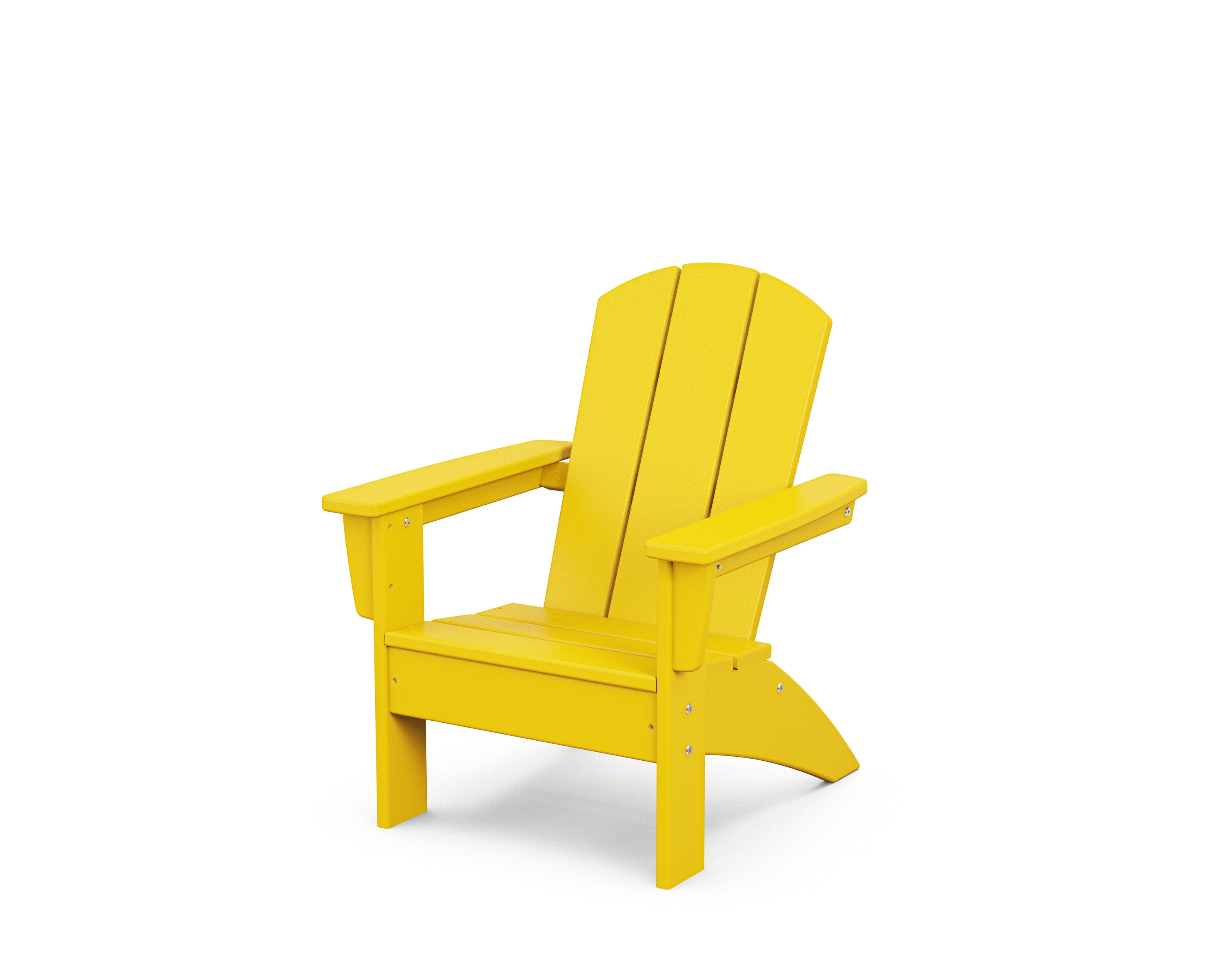 POLYWOOD® Kids Nautical Adirondack Chair in Lemon