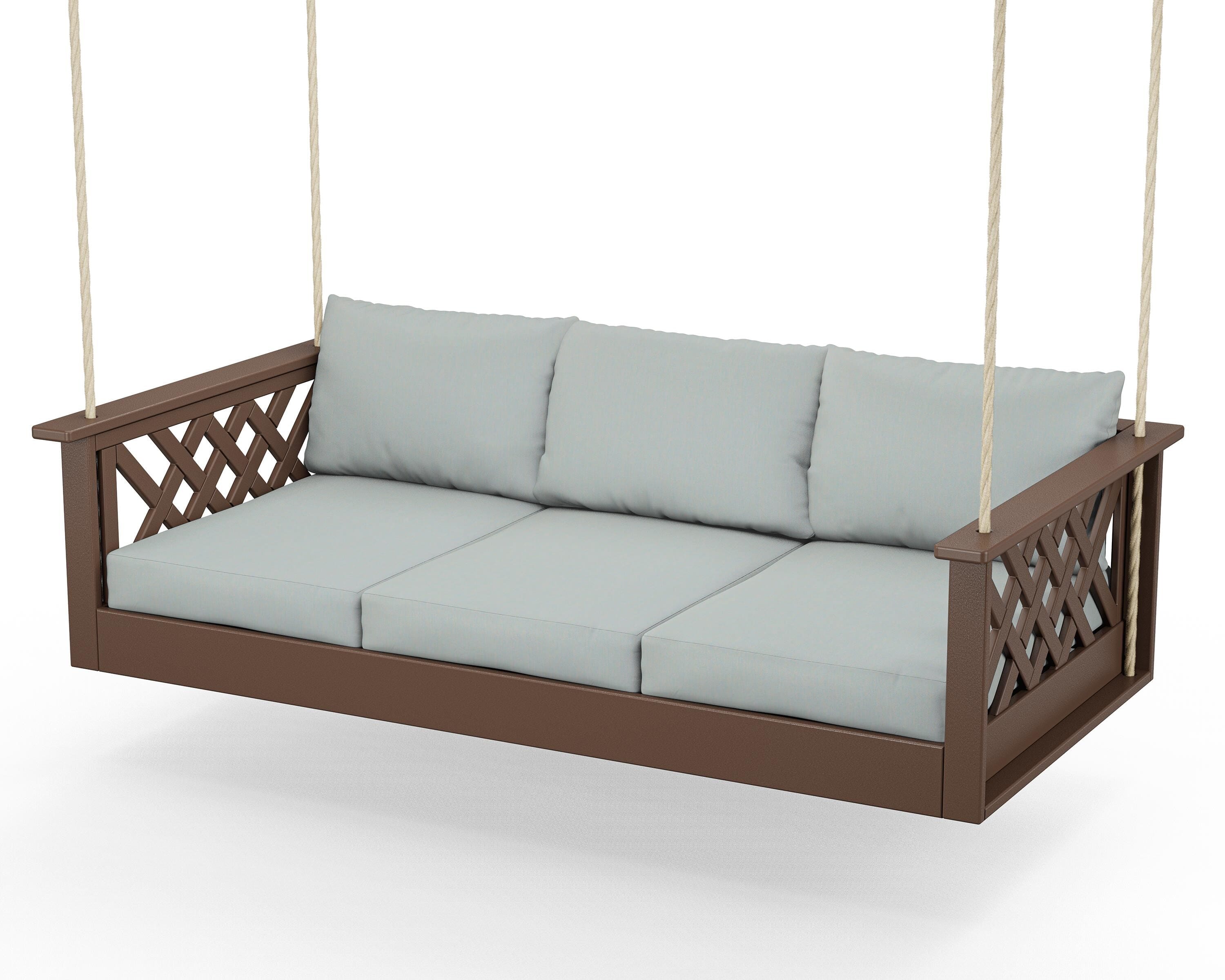 Country Living Wovendale Daybed Swing in Mahogany / Spa