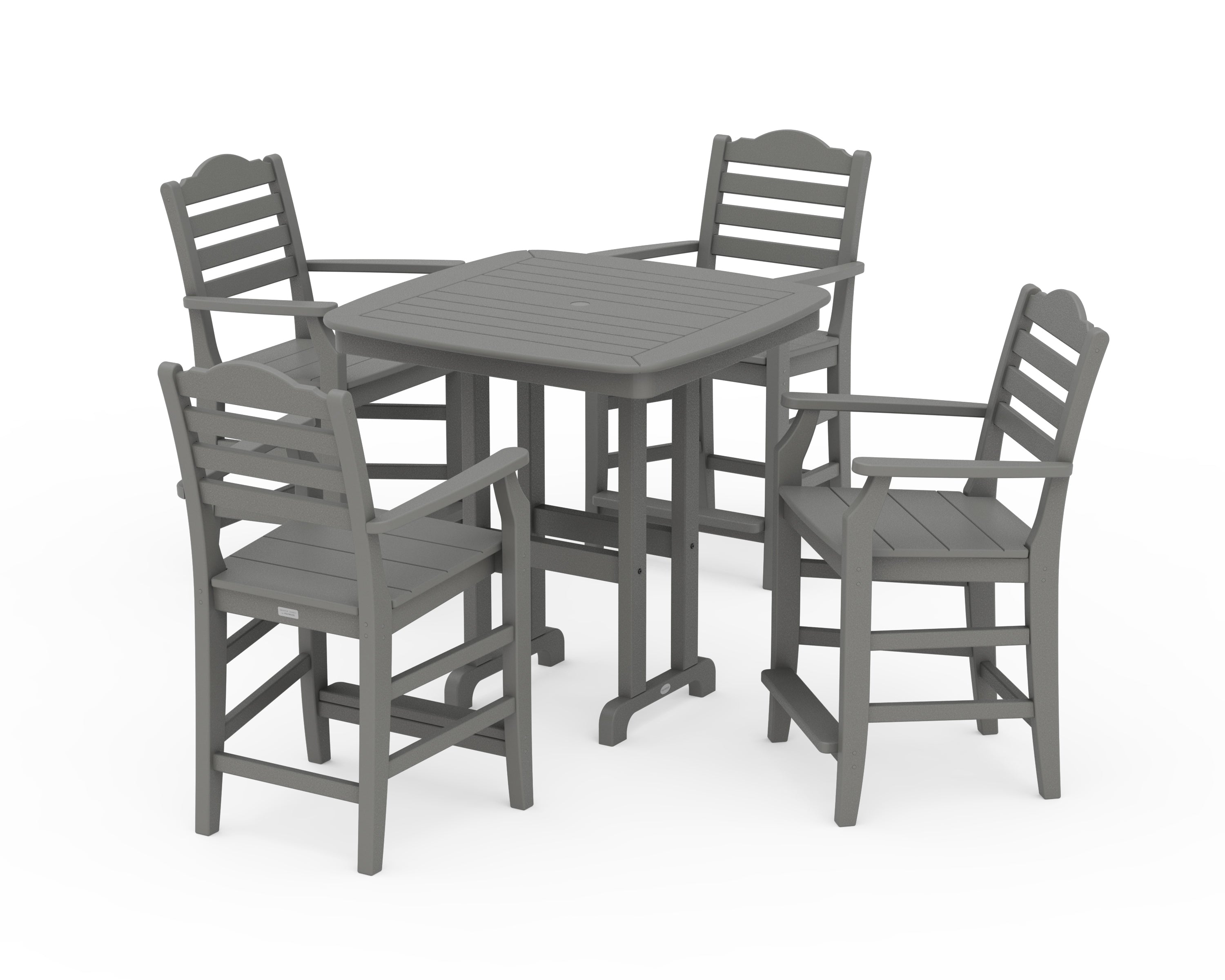 Draper James™ by POLYWOOD® Savannah 5-Piece Counter Set in Slate Grey