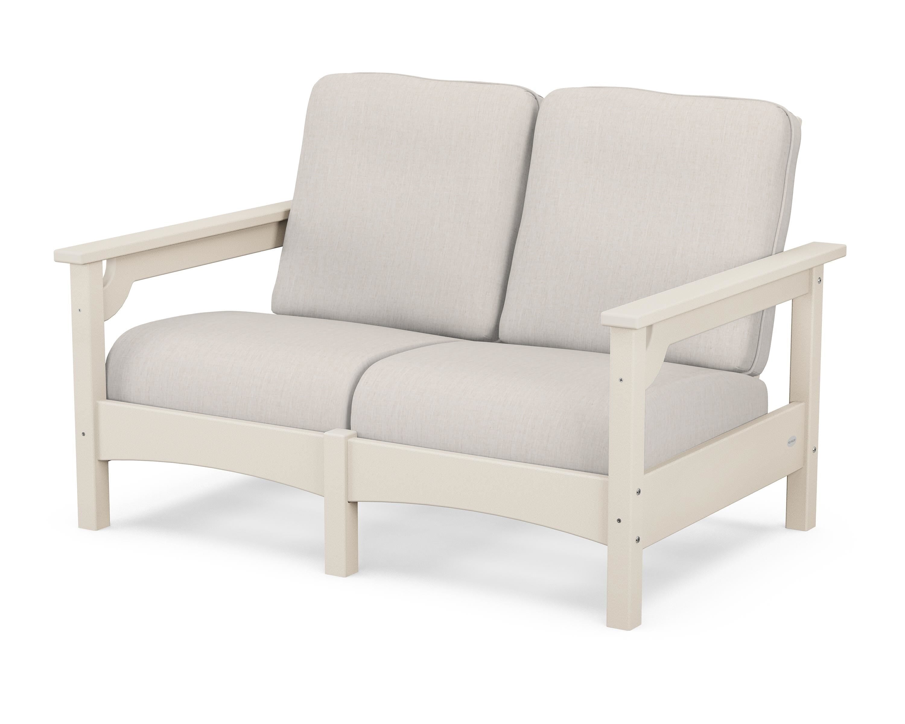 POLYWOOD® Club Loveseat in Sand / Cast Ash