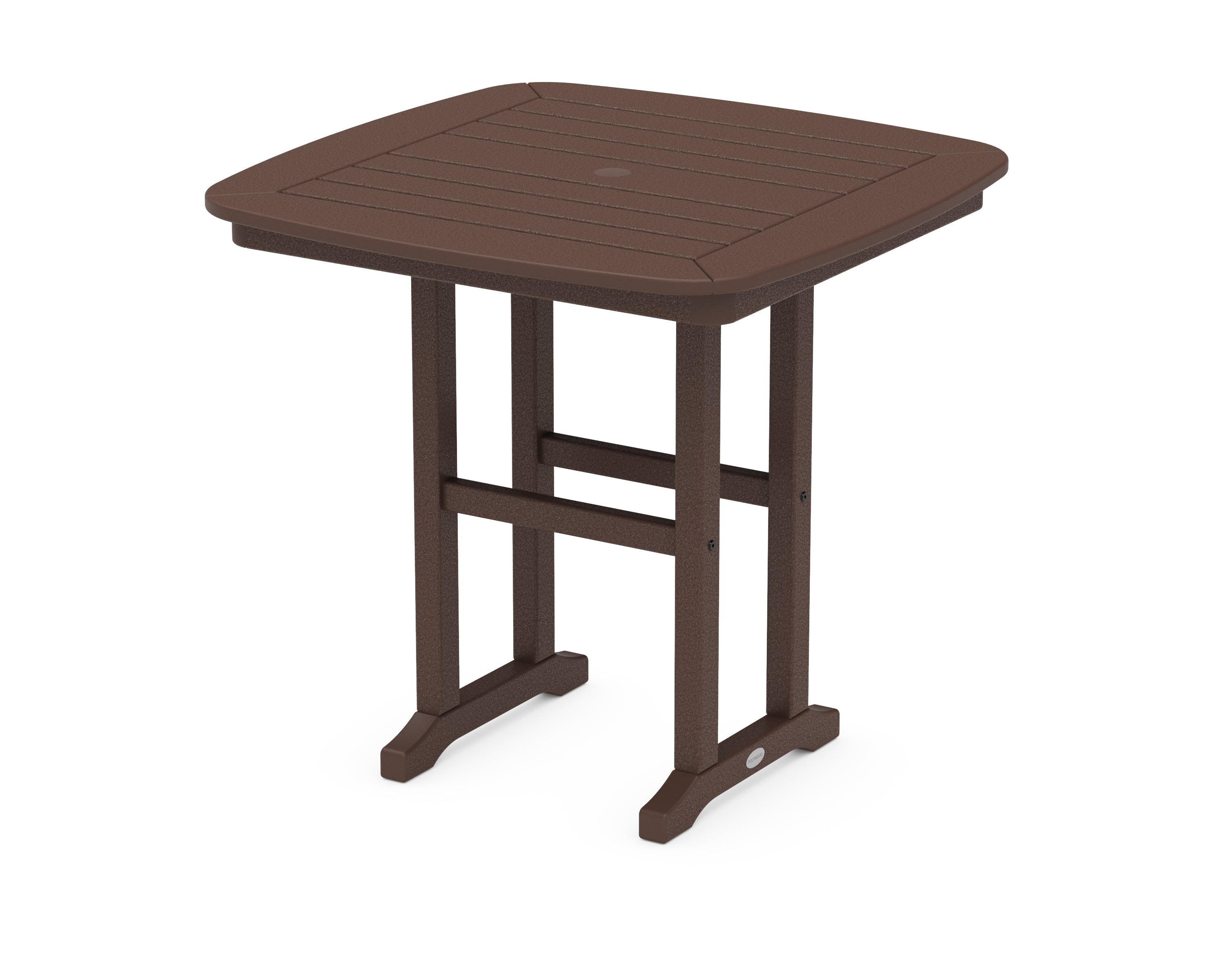 POLYWOOD® Nautical 31" Dining Table in Mahogany