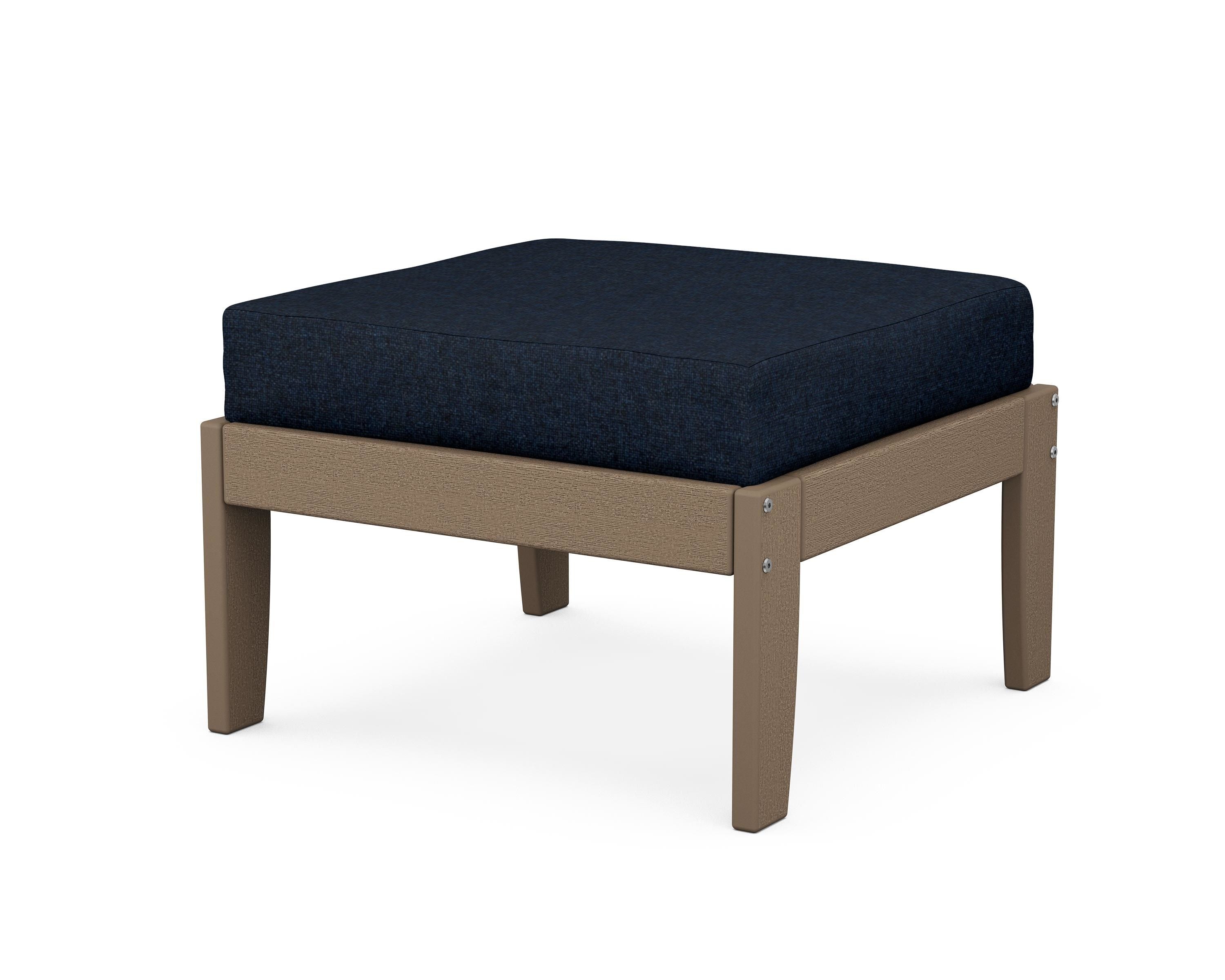 Unbranded Modular Ottoman - Classic in Vintage Sahara / Marine Indigo