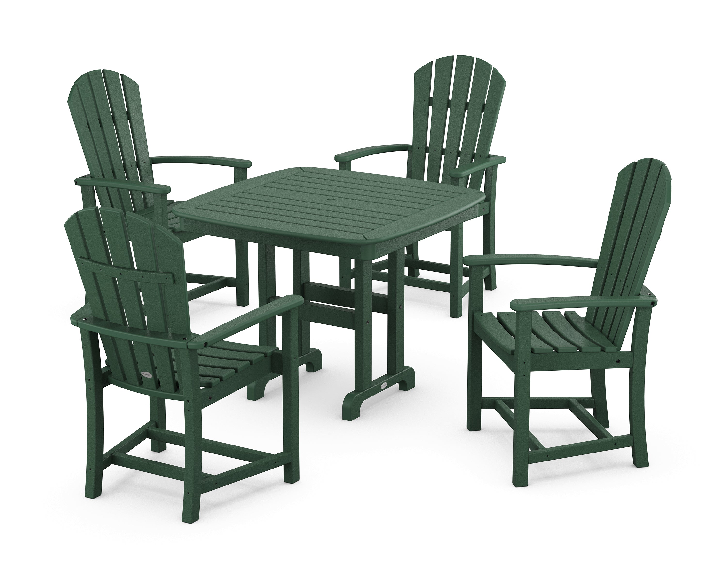 POLYWOOD® Palm Coast 5-Piece Dining Set in Green