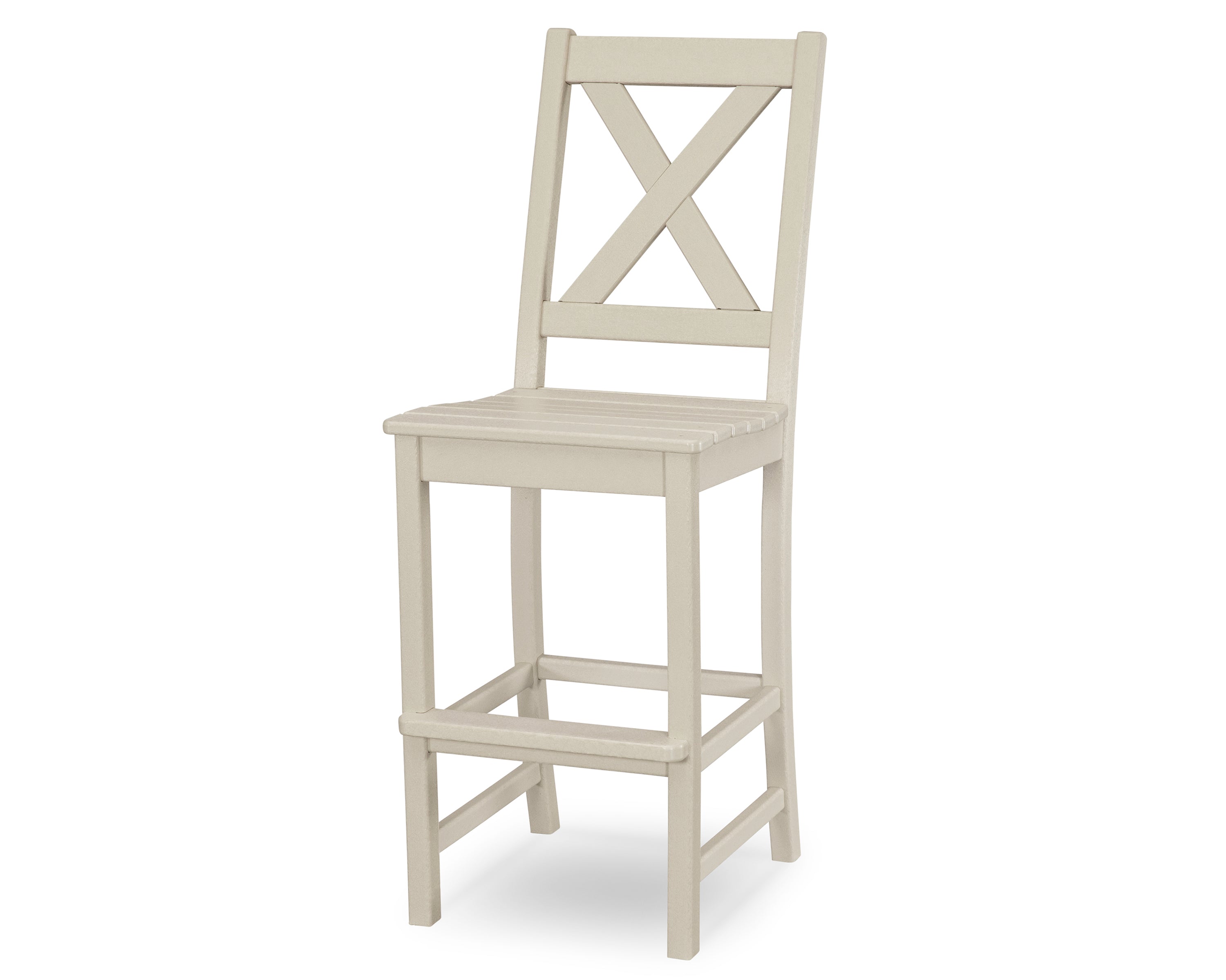 POLYWOOD® Braxton Bar Side Chair in Sand