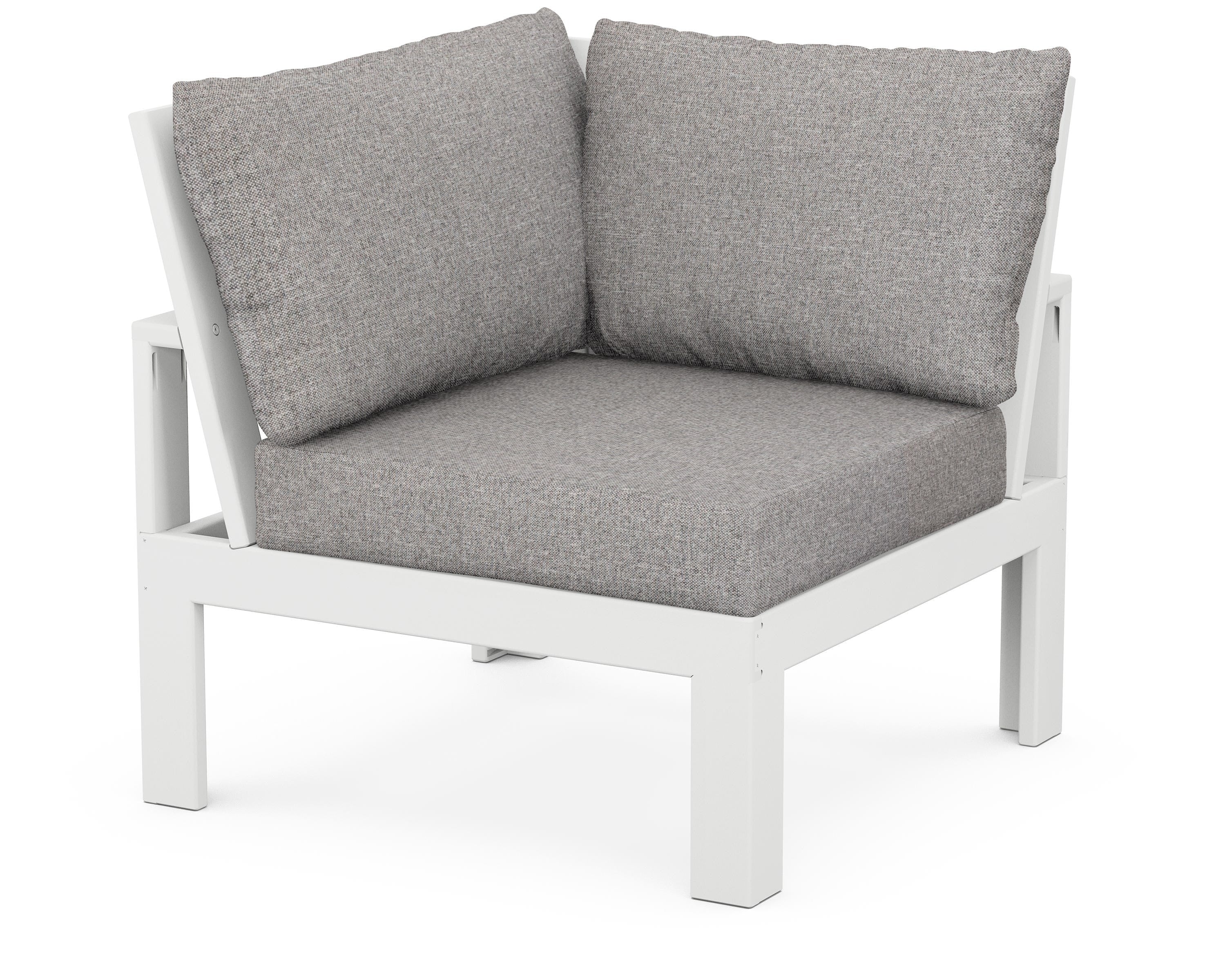 Unbranded Modular Corner Chair in White / Grey Mist