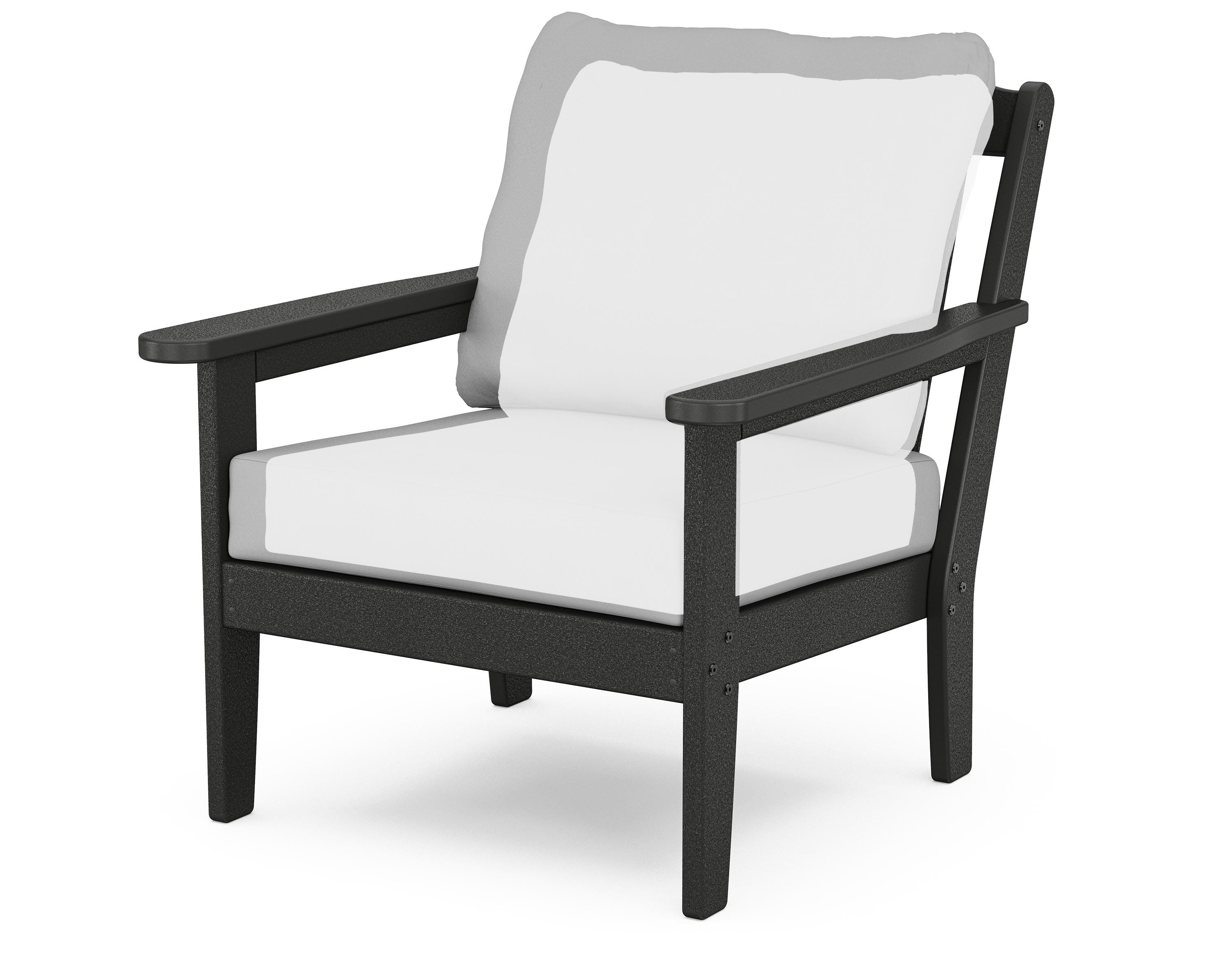 Country Living Cottage Deep Seating Chair in Black / Natural