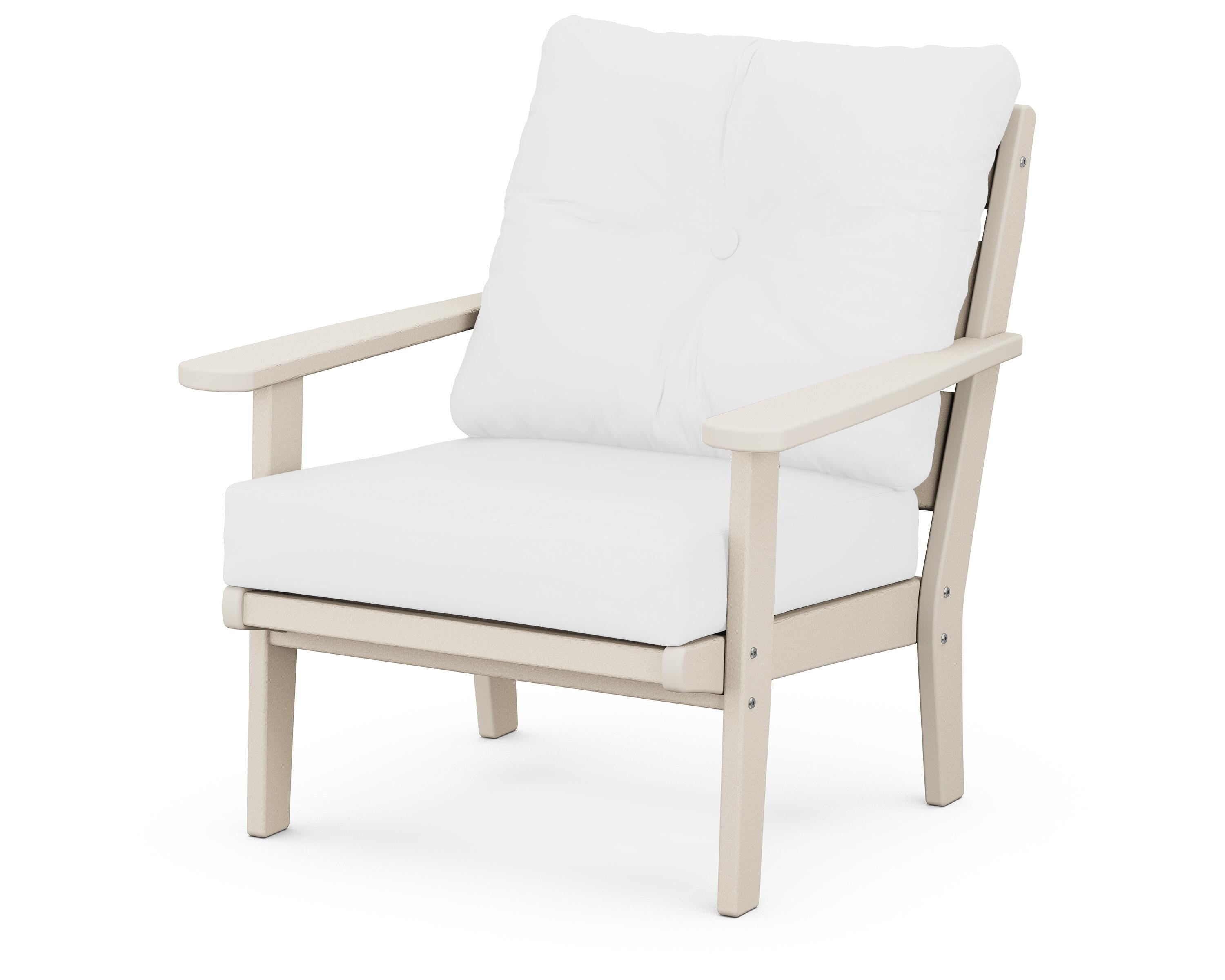 POLYWOOD® Lakeside Deep Seating Chair in Sand / Natural