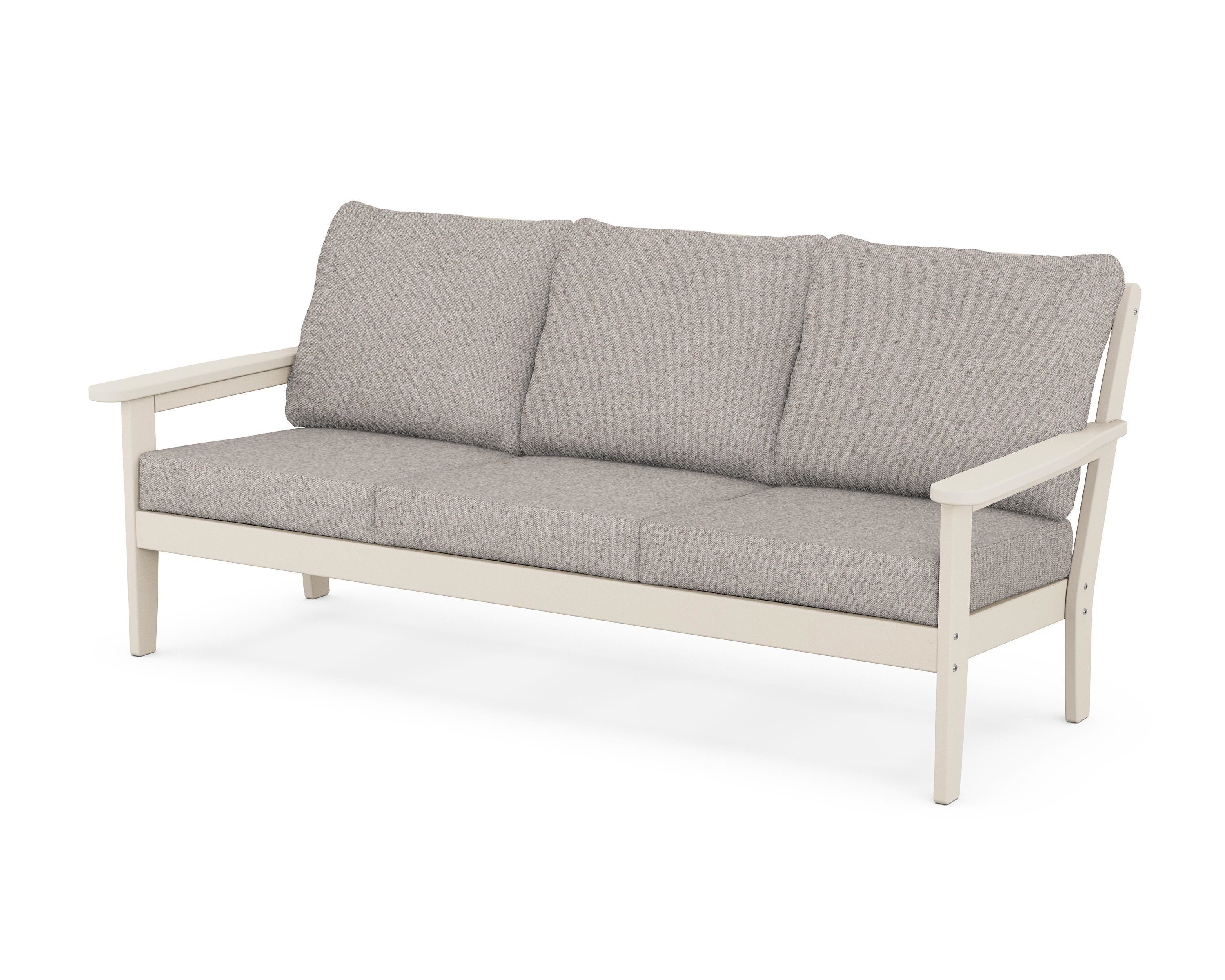 Country Living Cottage Deep Seating Sofa in Sand / Weathered Tweed