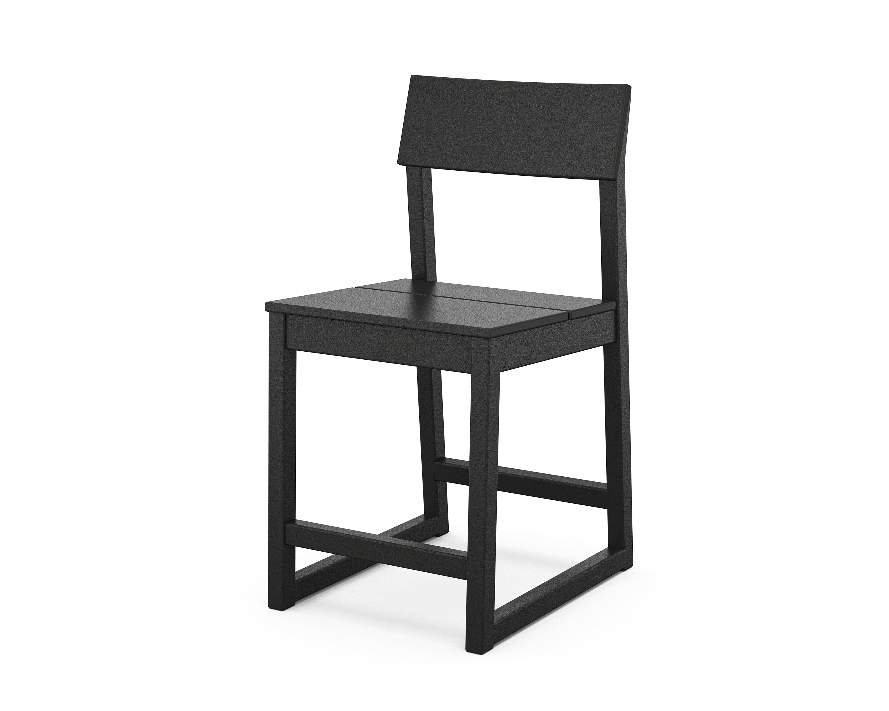 POLYWOOD® EDGE Counter Side Chair in Black