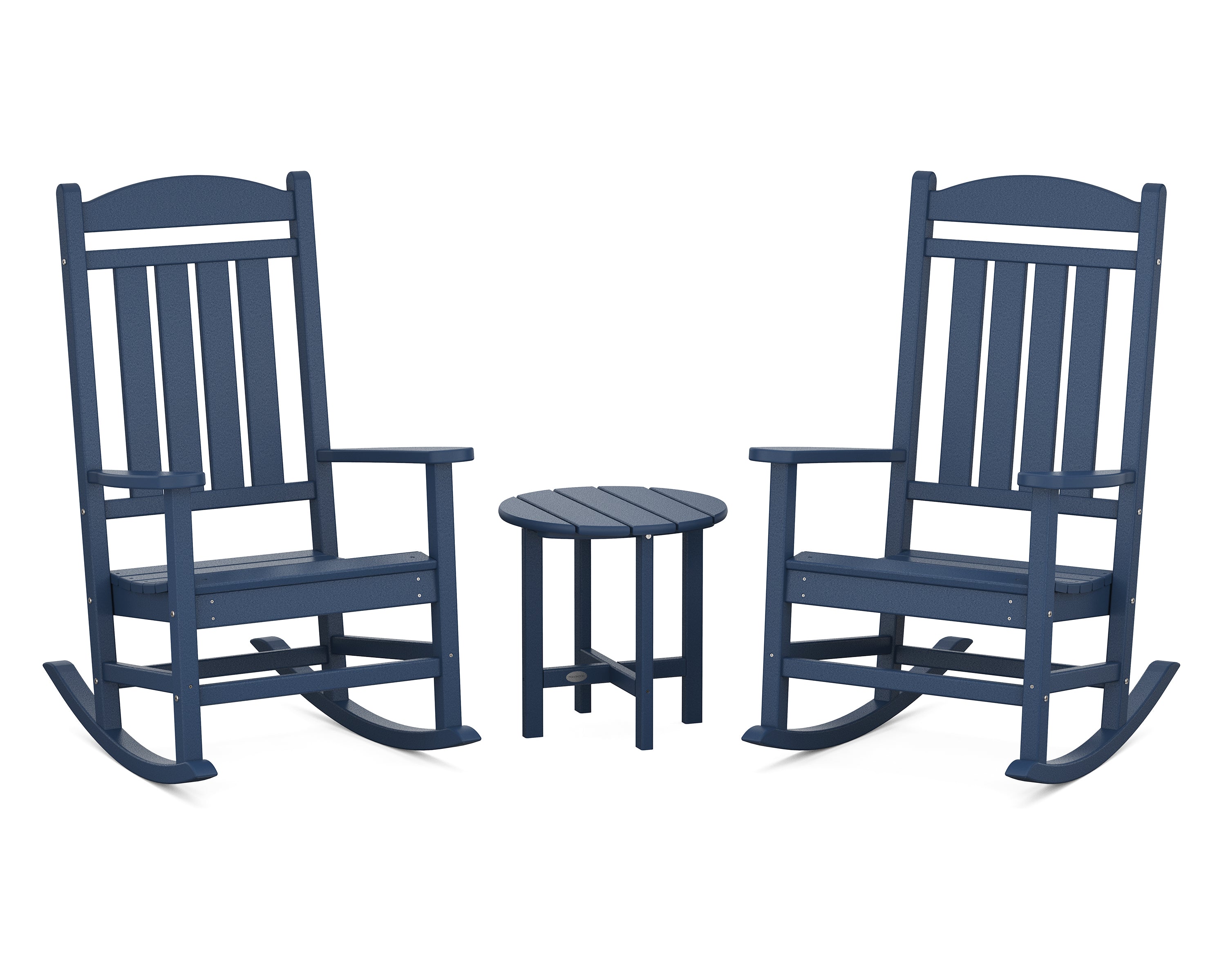 POLYWOOD® Presidential 3-Piece Rocker Set in Navy