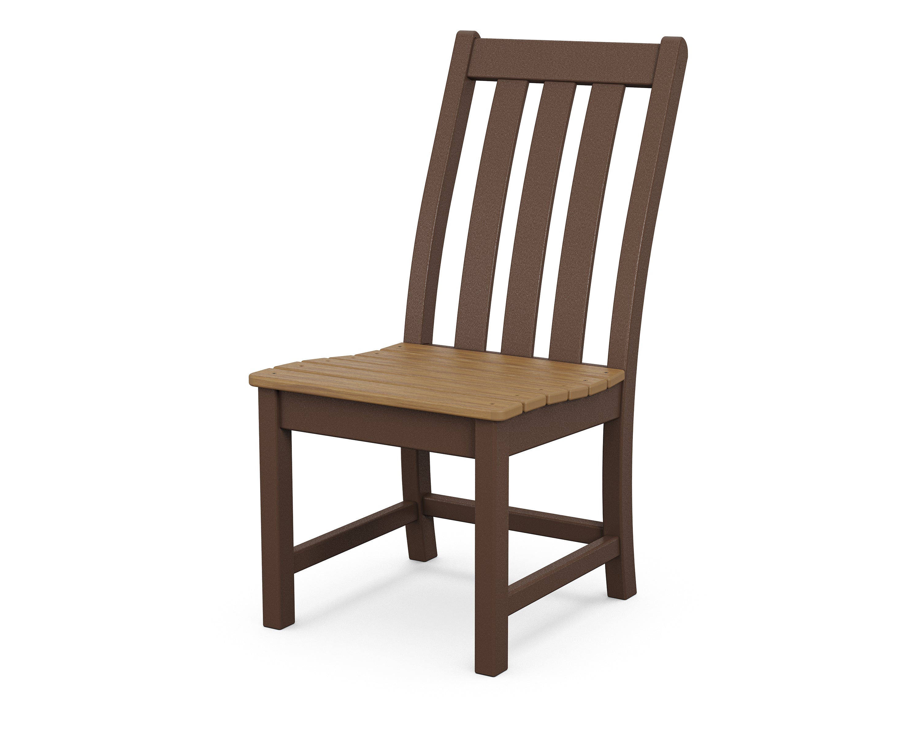 POLYWOOD® Vineyard Dining Side Chair in Mahogany / Natural