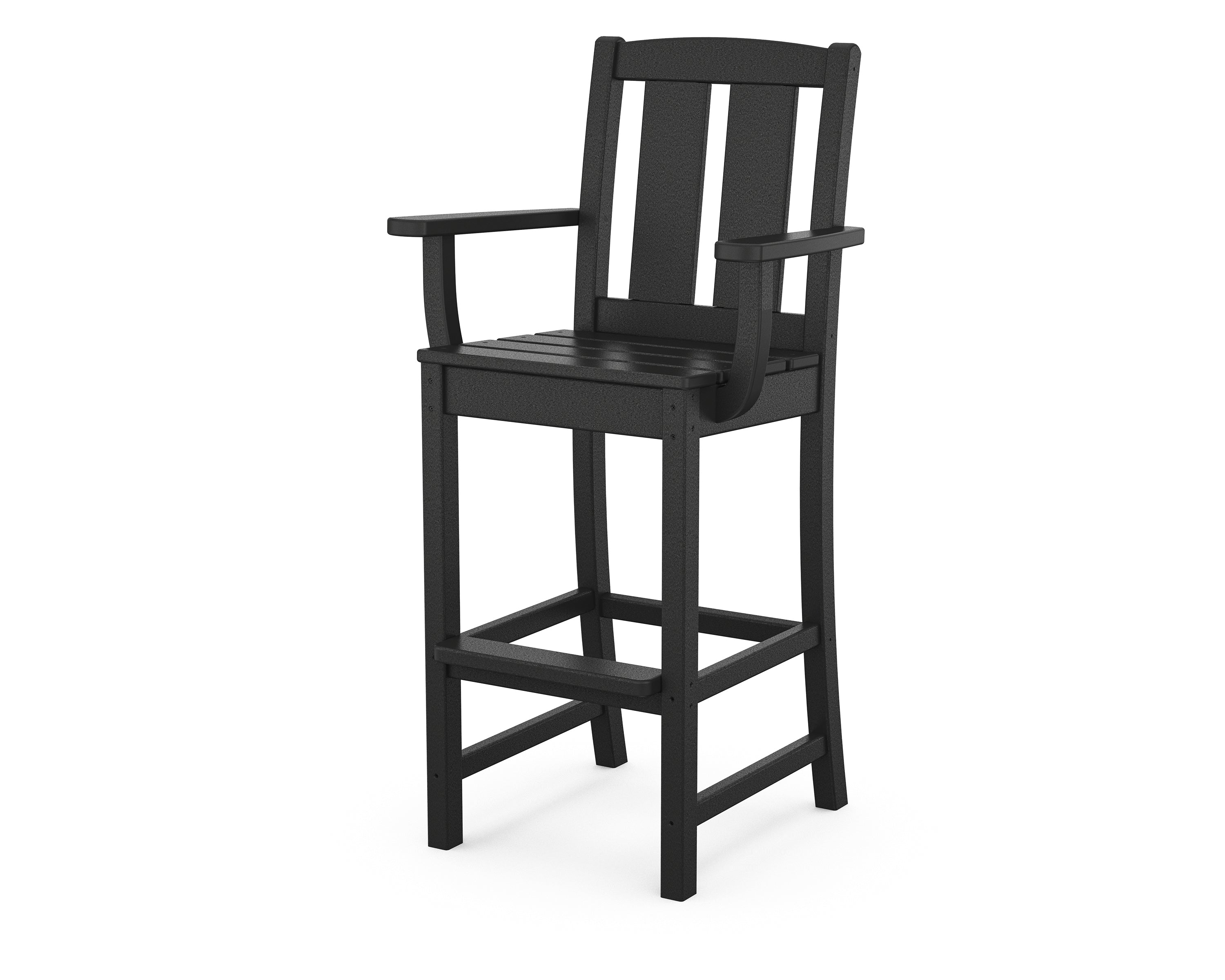 POLYWOOD® Mission Bar Arm Chair in Black