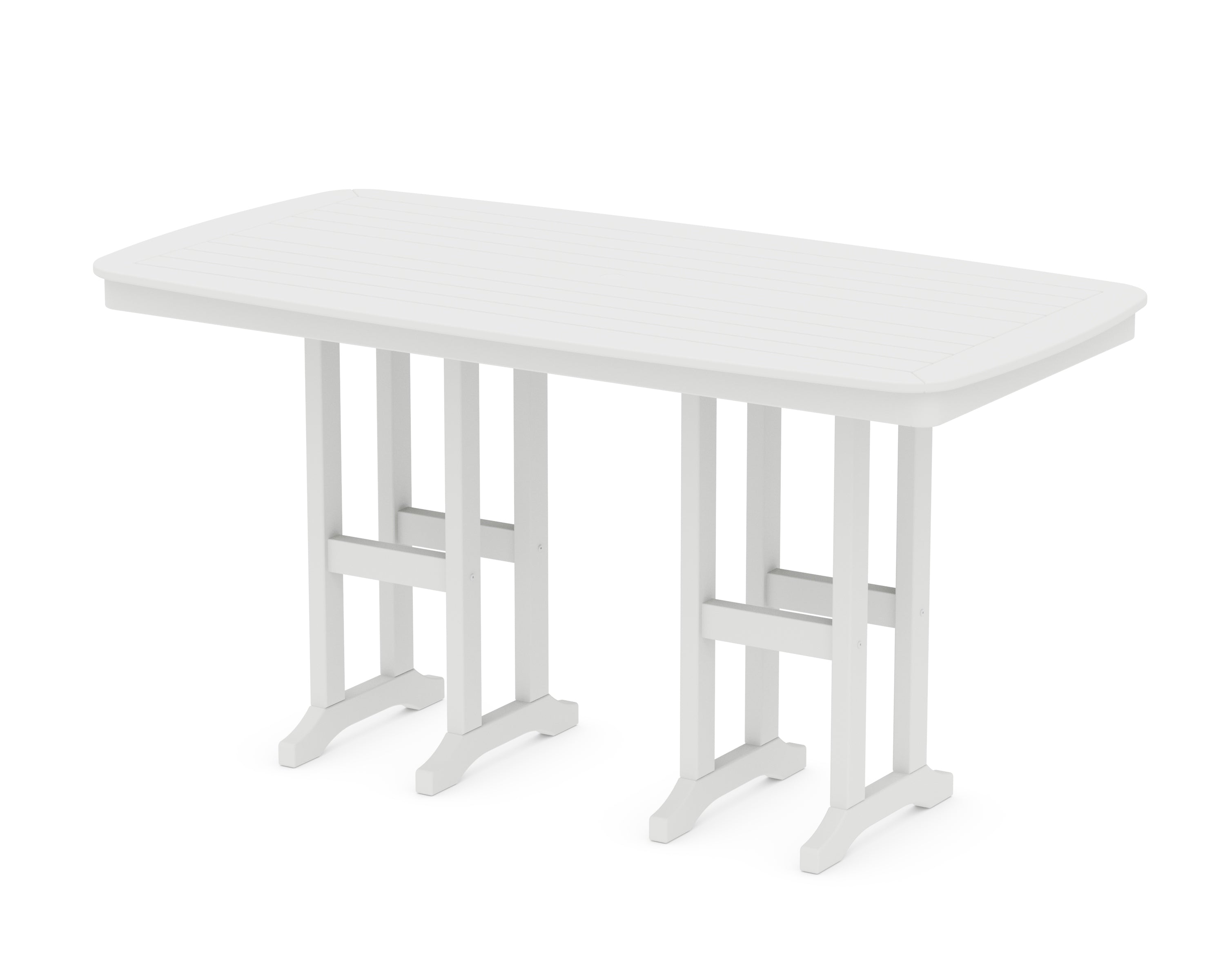 POLYWOOD® Nautical 37" x 72" Counter Table in White