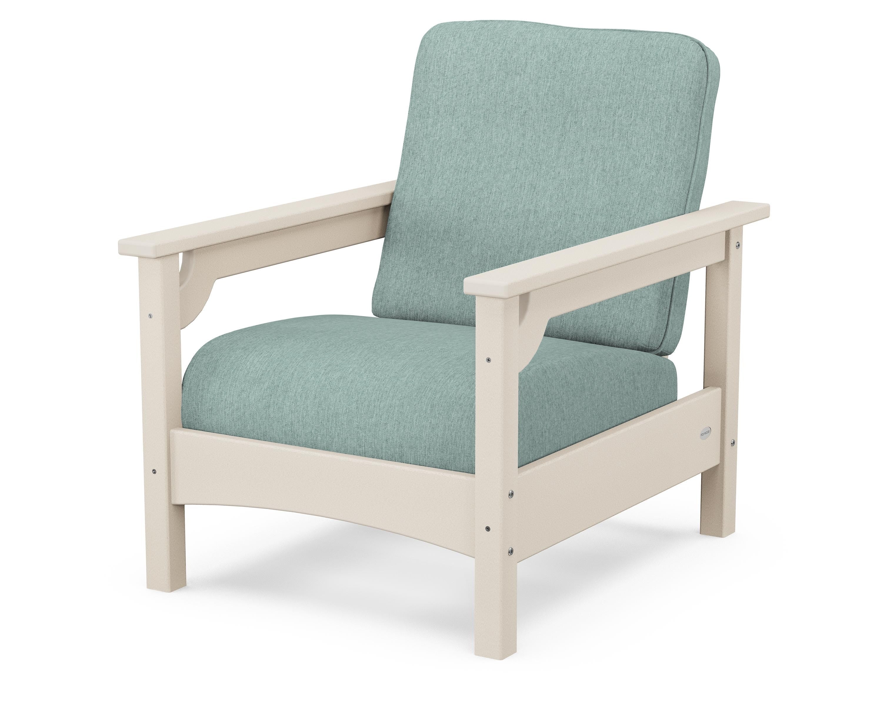 POLYWOOD® Club Chair in Sand / Glacier Spa