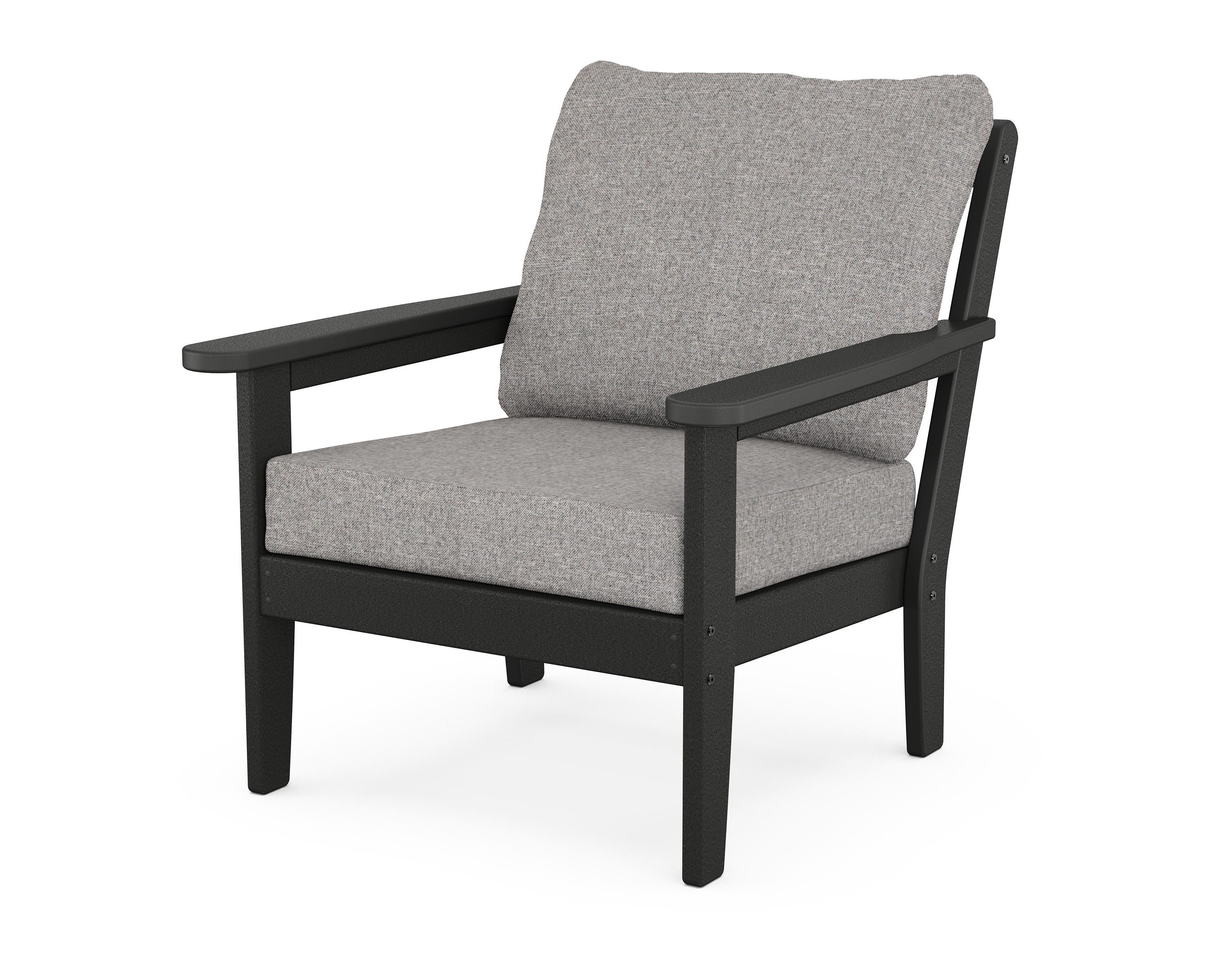 Country Living Cottage Deep Seating Chair in Black / Grey Mist