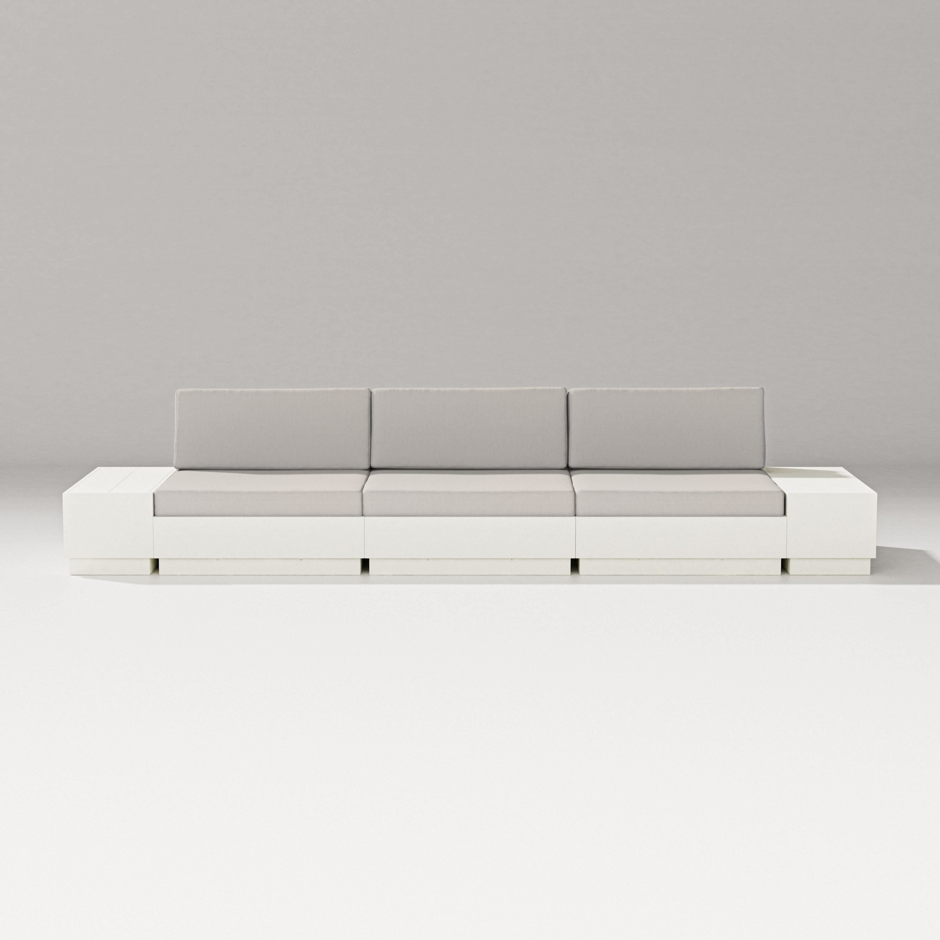 PW Designer Series Elevate Straight Sectional in Vintage White / Cast Ash