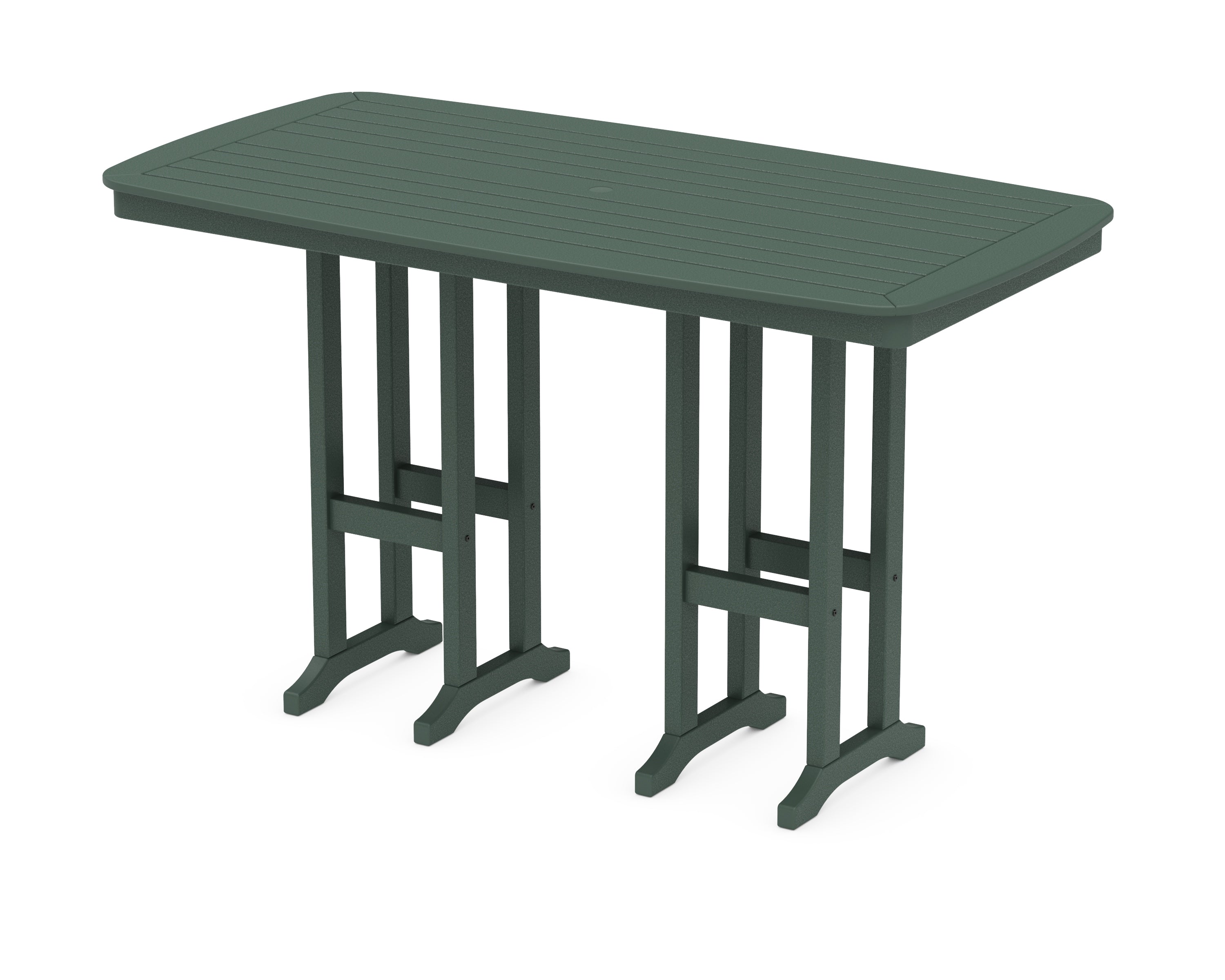 POLYWOOD® Nautical 37" x 72" Bar Table in Green