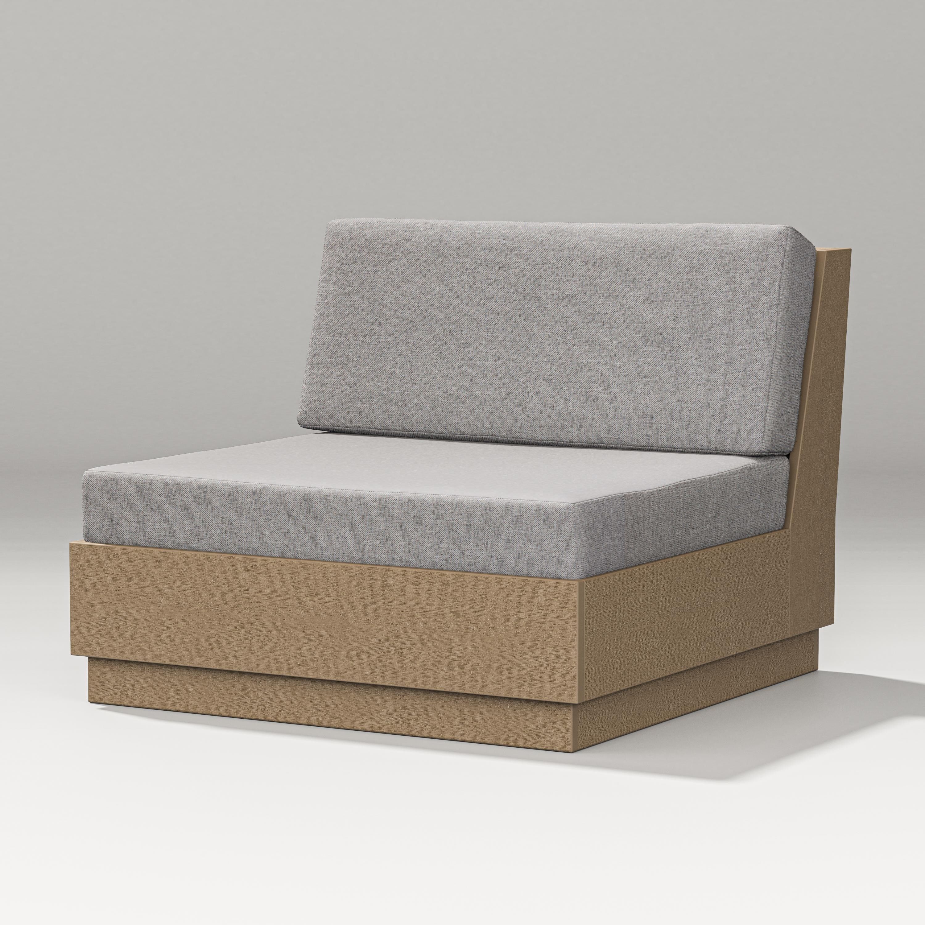 PW Designer Series Elevate Modular Armless Chair in Vintage Sahara / Grey Mist