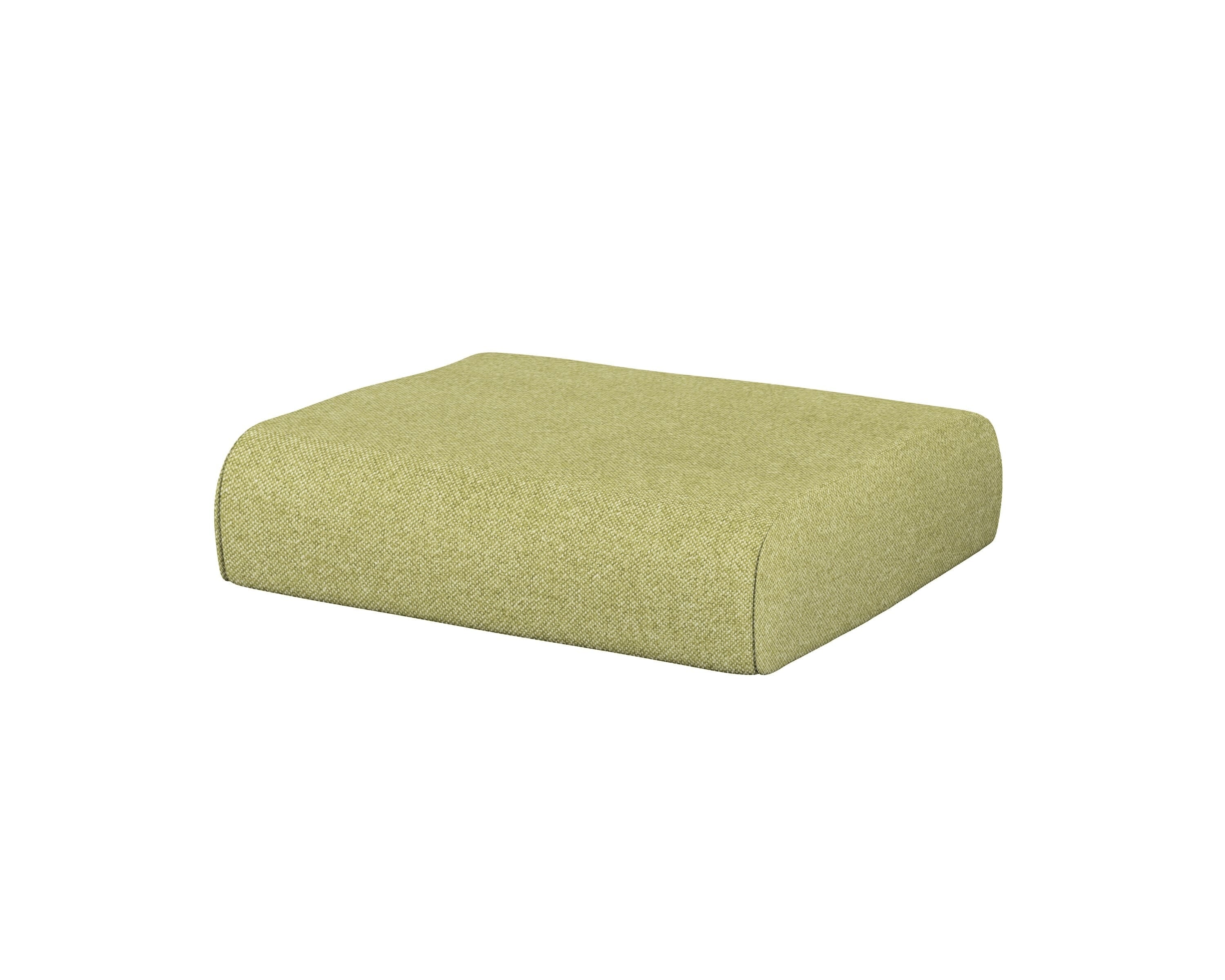 POLYWOOD® Club Ottoman Cushion in Chartreuse Boucle