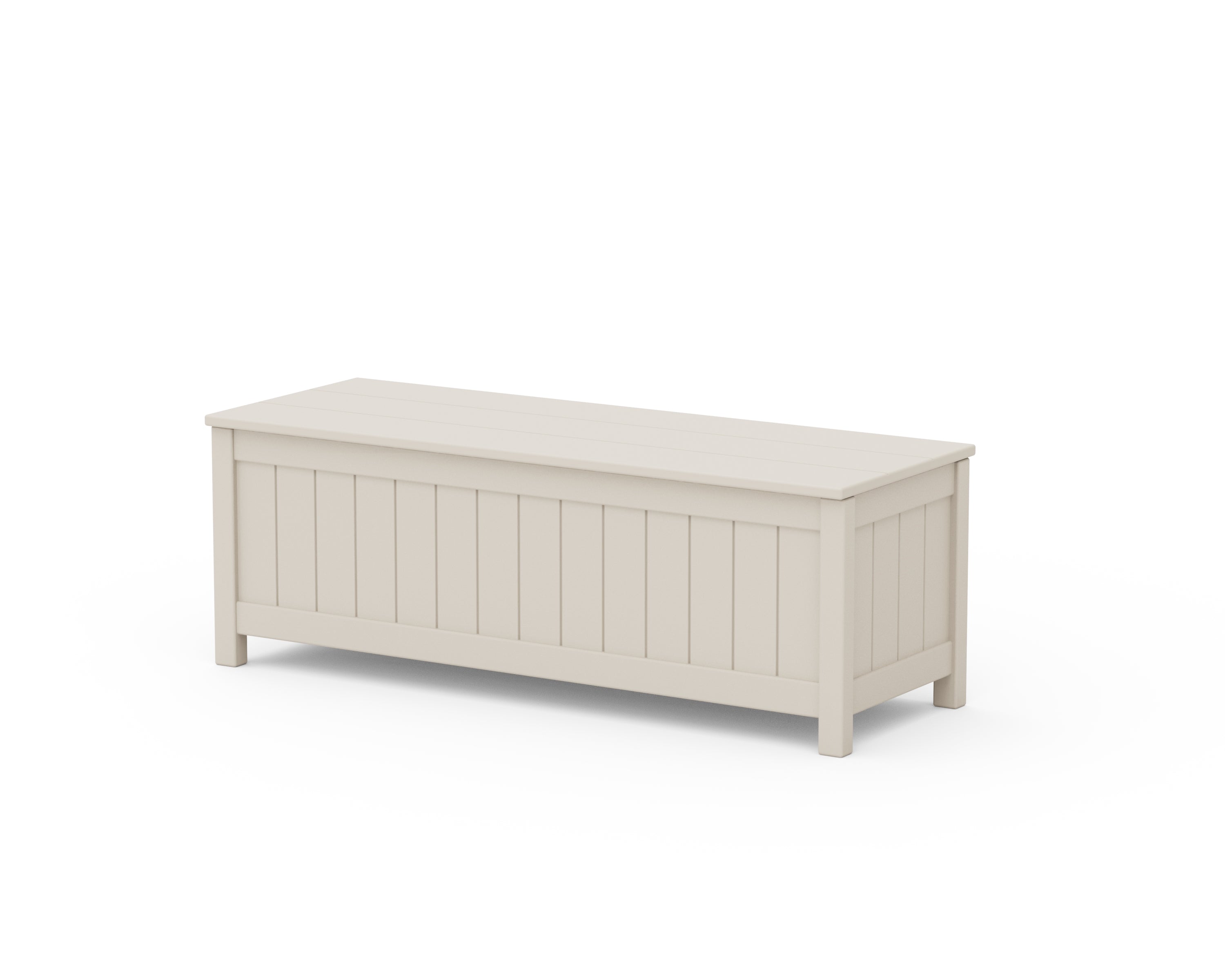 POLYWOOD® Vineyard 48" Storage Bench in Sand