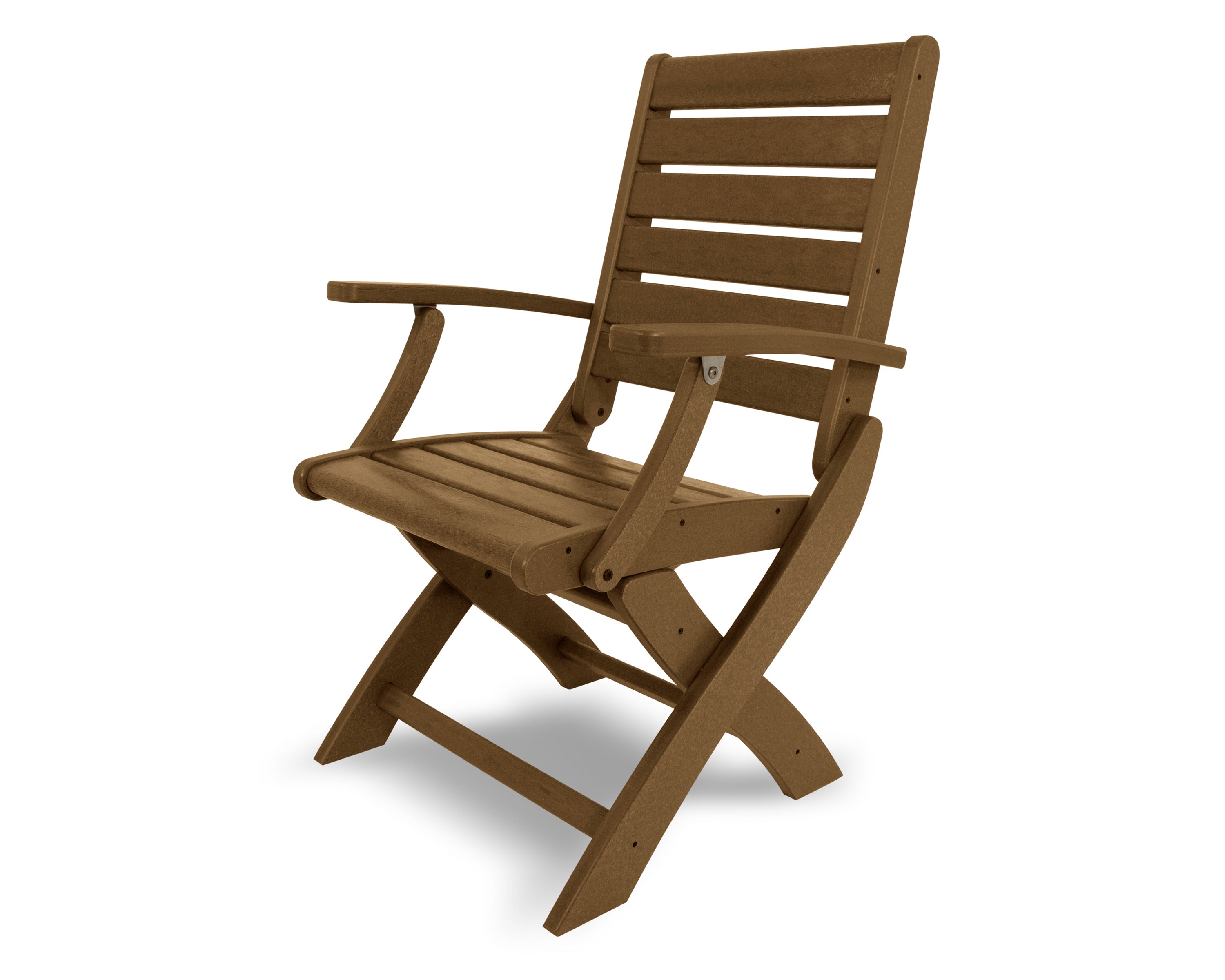 POLYWOOD® Signature Folding Chair in Teak