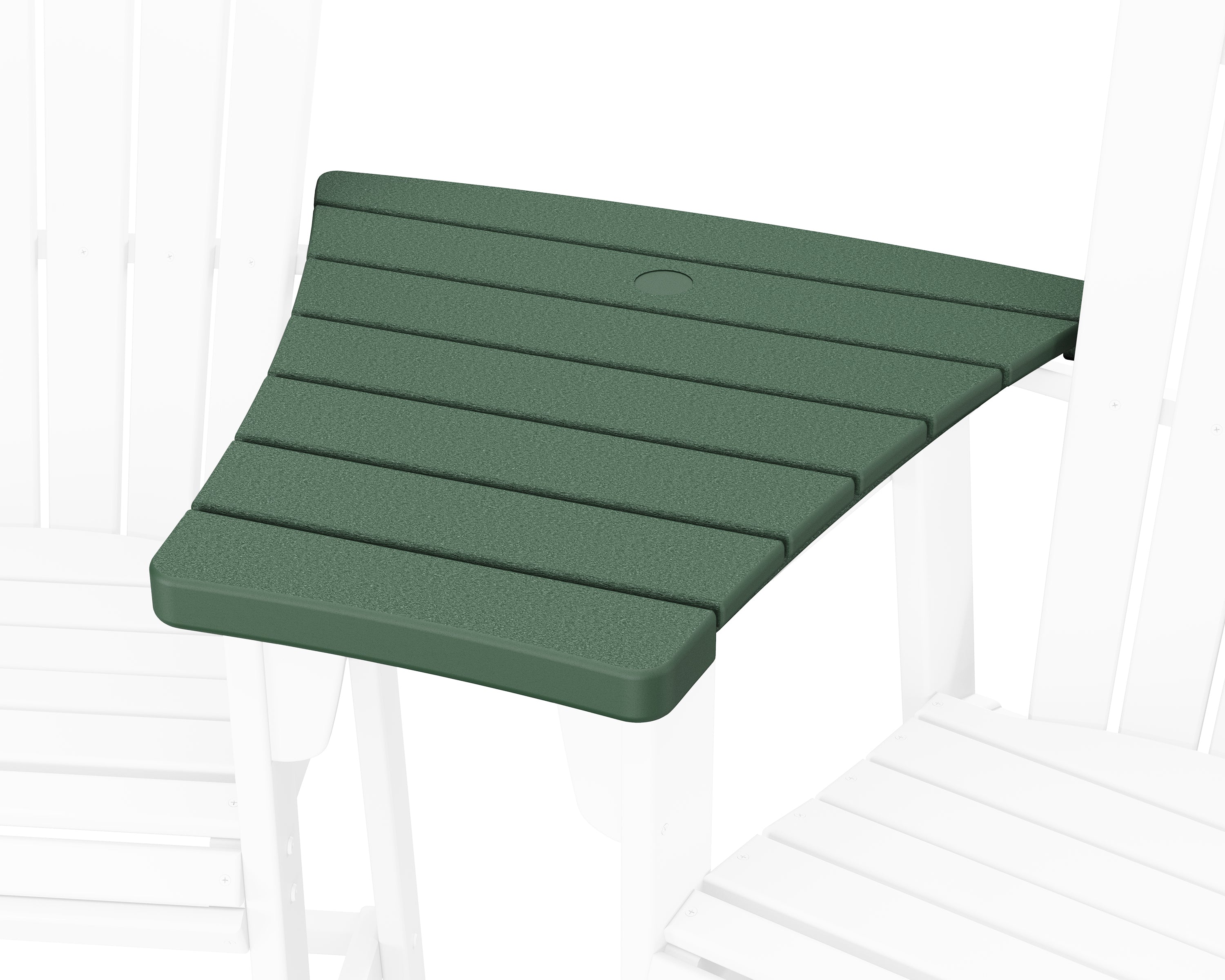 POLYWOOD® 600 Series Angled Adirondack Dining Connecting Table in Green