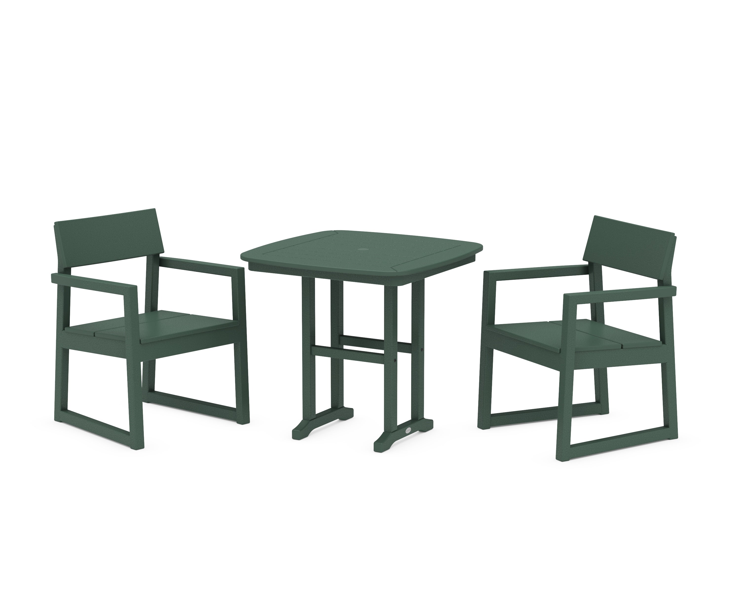 POLYWOOD® EDGE 3-Piece Dining Set in Green