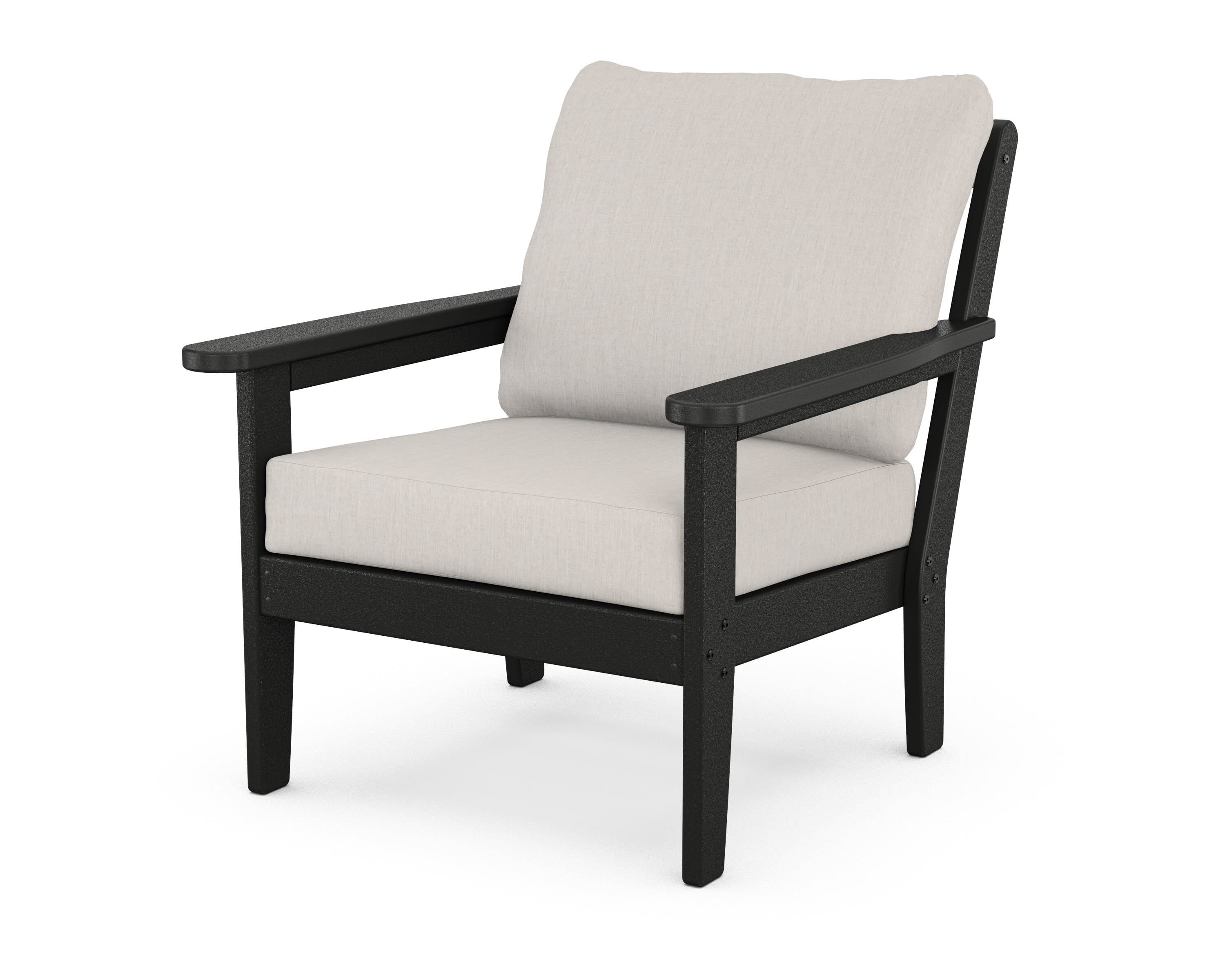 Country Living Cottage Deep Seating Chair in Black / Cast Ash