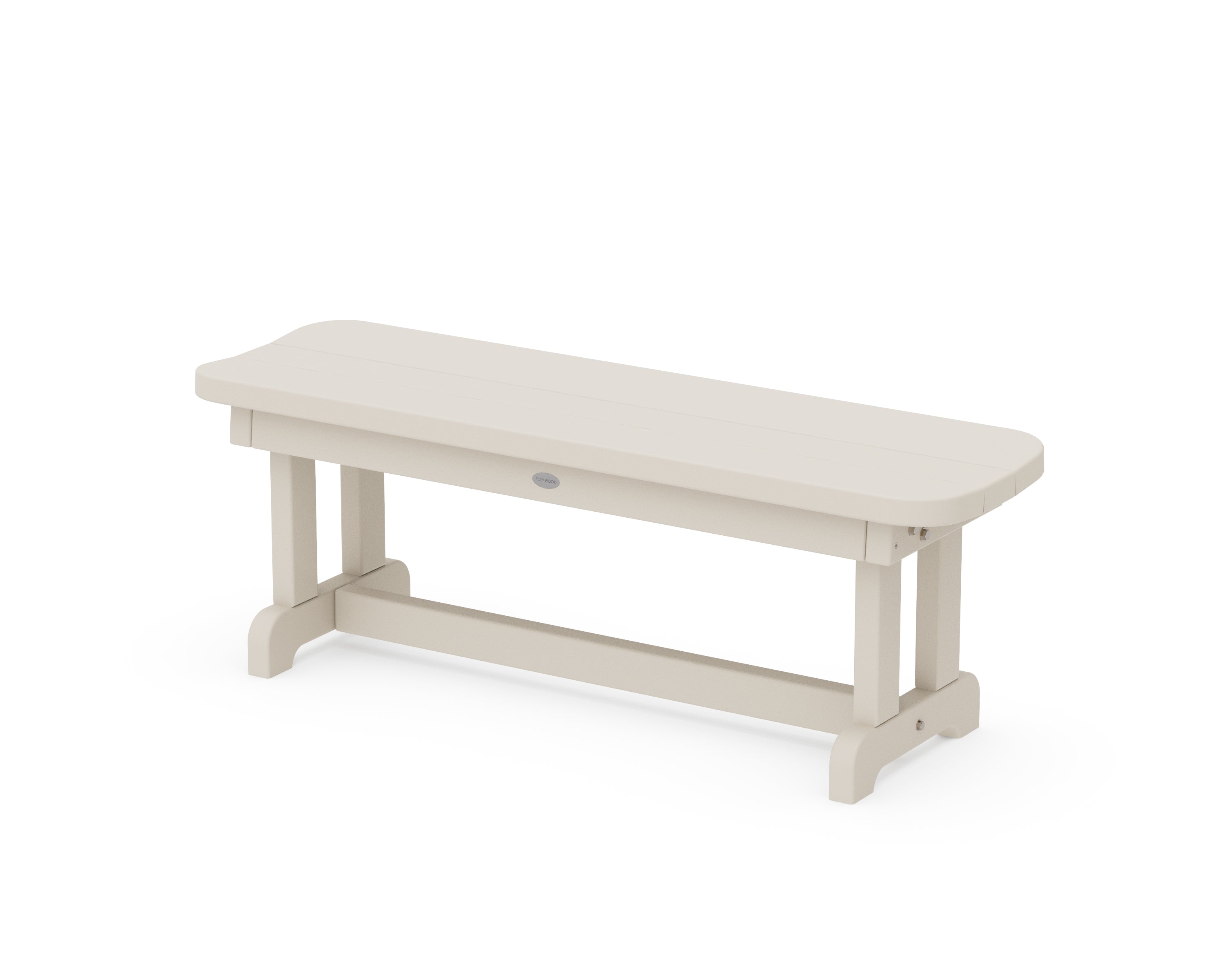 POLYWOOD® Park 48" Backless Bench in Sand