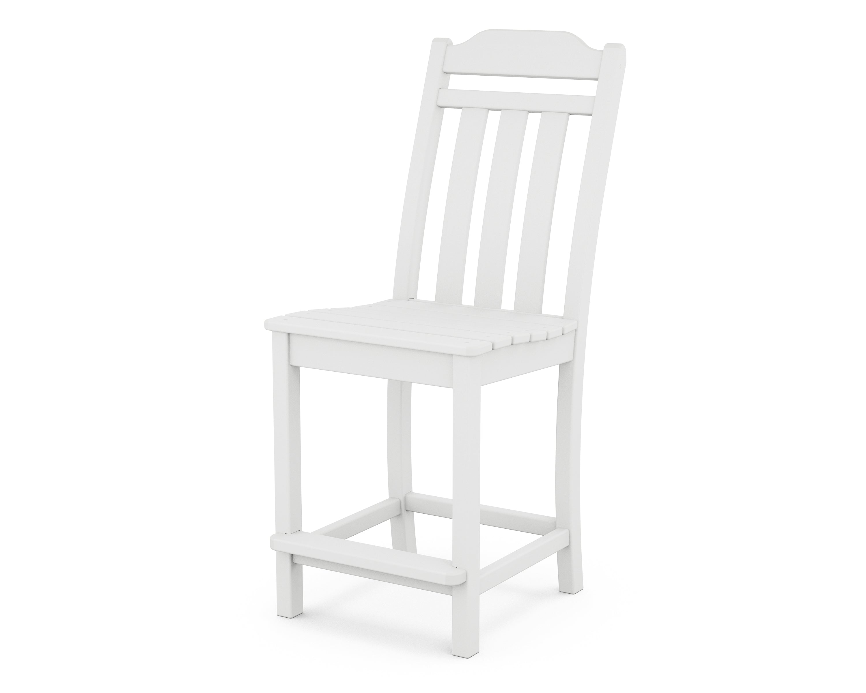 Country Living Cottage Counter Side Chair in White