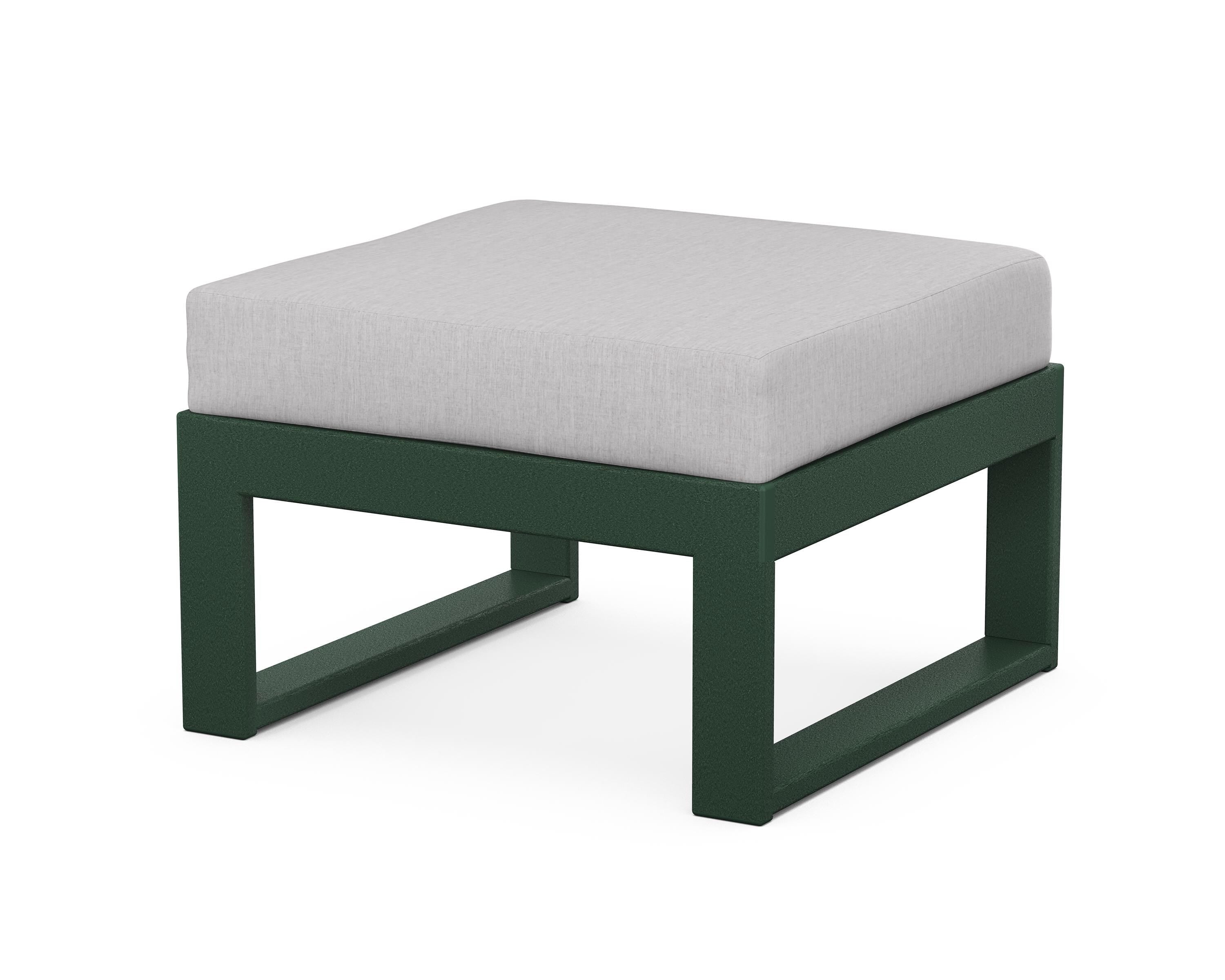Unbranded Modular Ottoman - Modern in Green / Granite