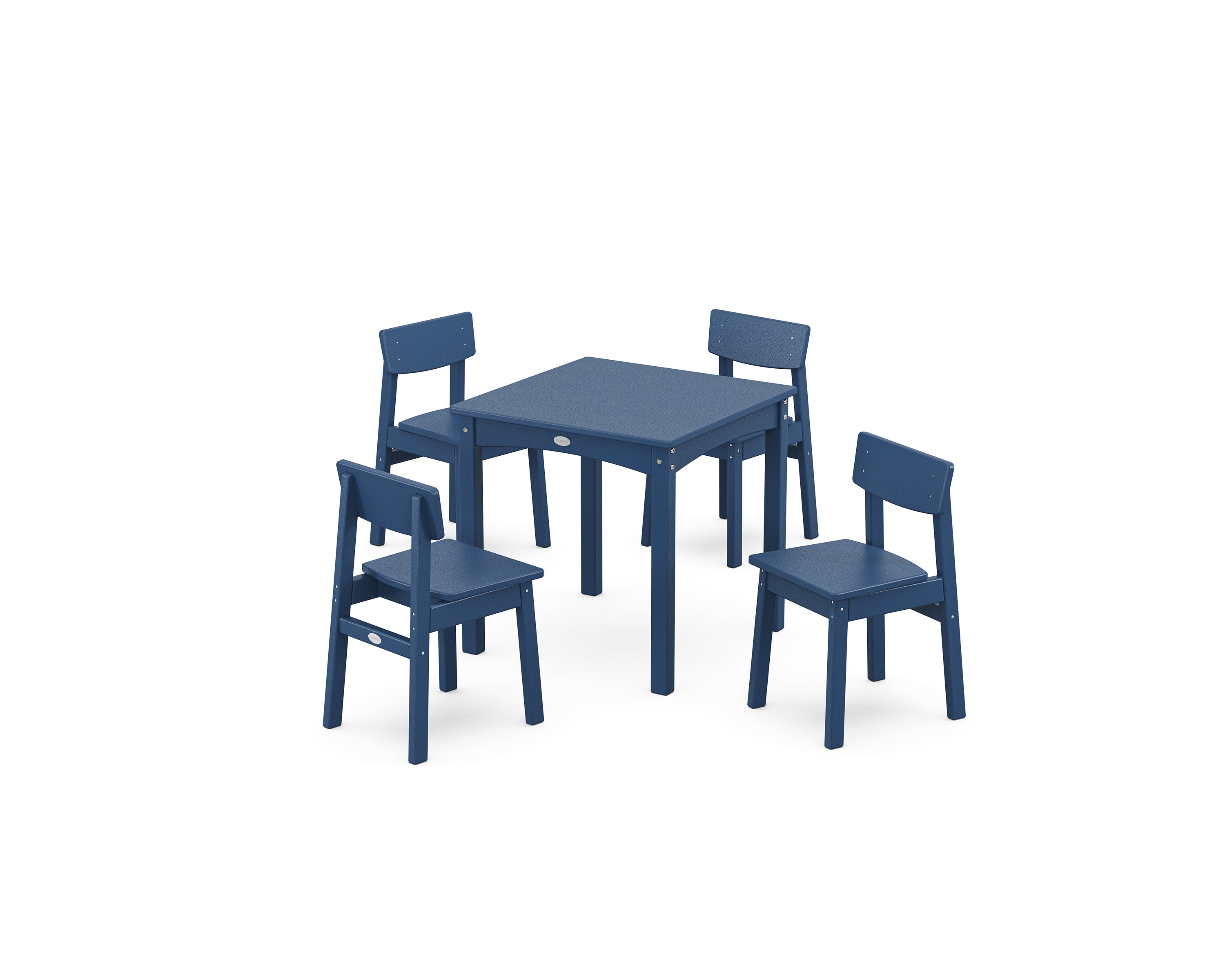 POLYWOOD® Modern Studio Kids 5-Piece Dining Set in Navy